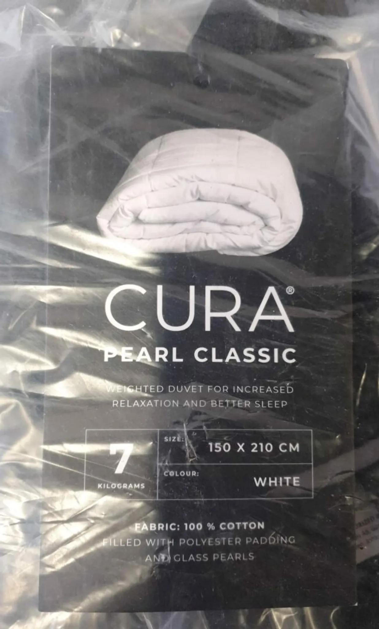 Gewichtete Steppdecke CURA Pearl Classic 150x210,