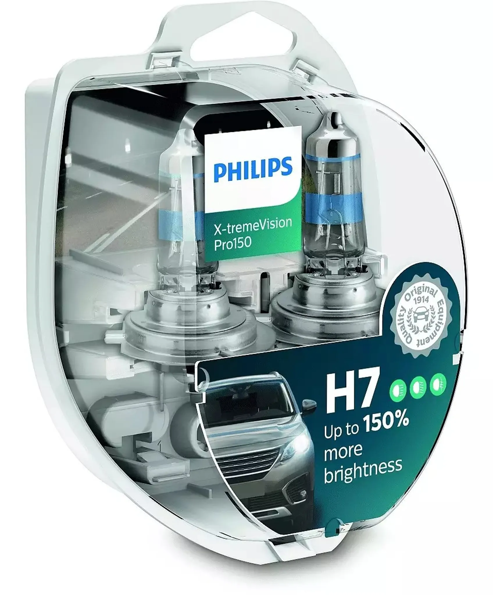 H7 X-tremeVision Pro150 (2 Stk.) von Philips