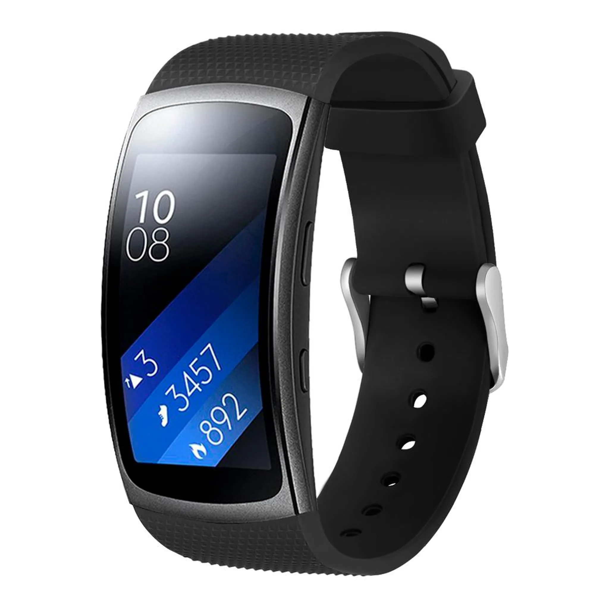 Verlaten verdund Prestige Samsung Gear Fit2 Armband Silikon - schwarz | Kaufland.de