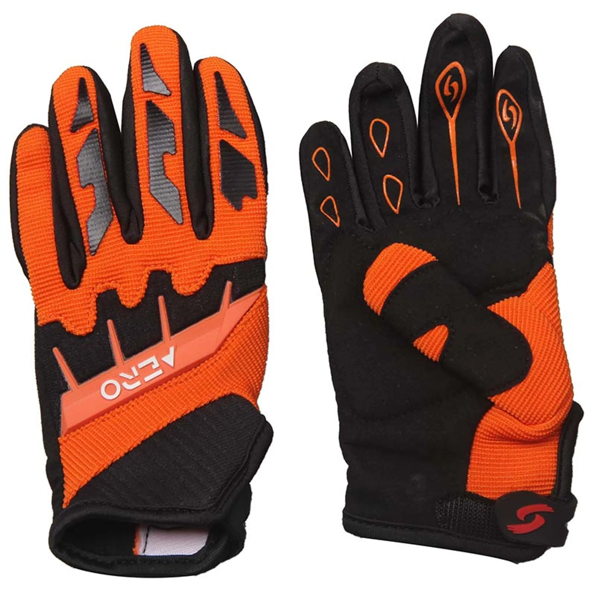 Größe orange Motocross Handschuhe XXS AERO
