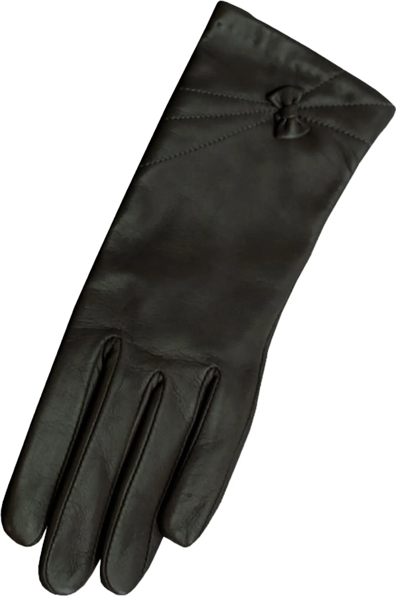 2 Paia Guanti Invernali Da Donna Con Fiocco: In Velluto Daino, Caldi, Antivento, Touch Screen, Colori Caramello E Grigio Scuro, Lunghezza 23 Cm - 4