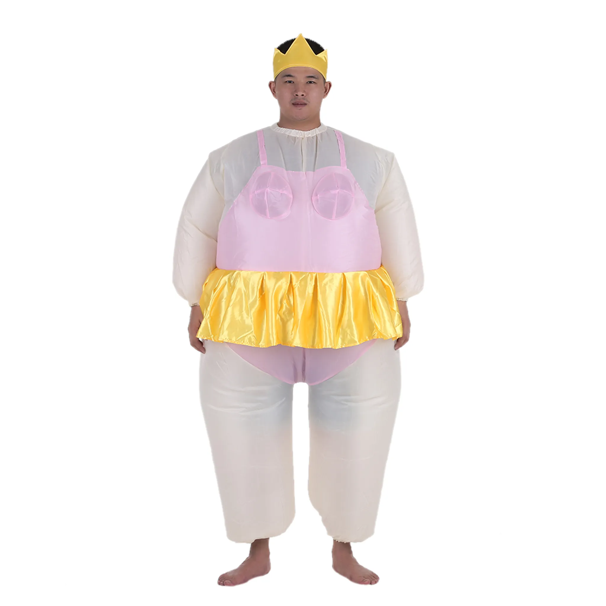Fatsuit Aufblasbares Kostüm Ganzkörper-Overall Erwachsene Größe Karnev –