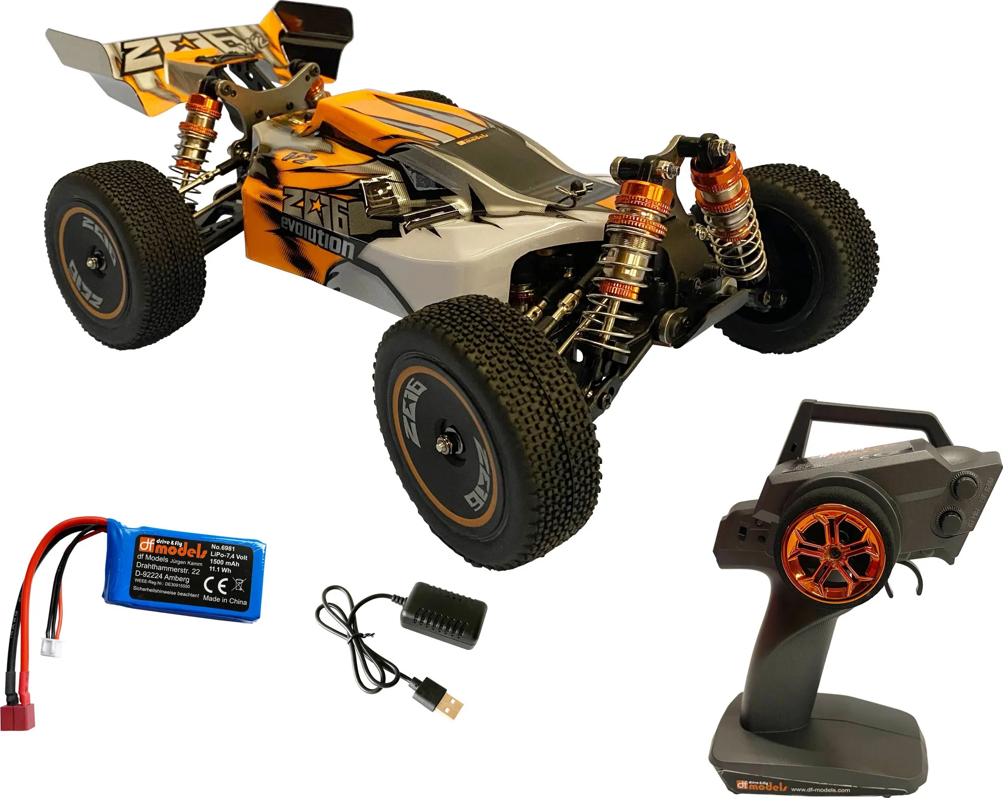 DF-Models Z06-Evolution V2 1:14 RTR Buggy 3123