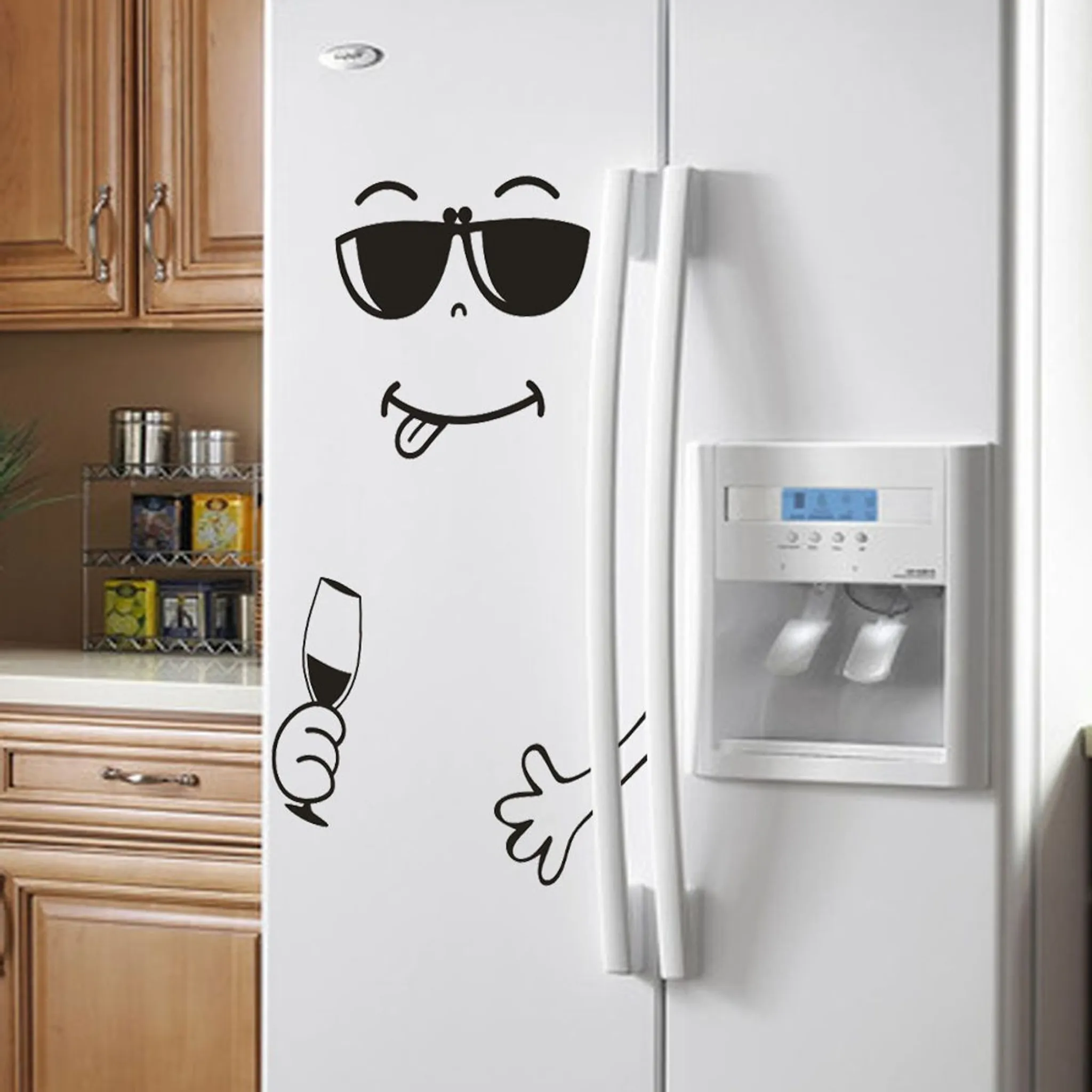 Wandsticker Kühlschrank Aufkleber für Küche