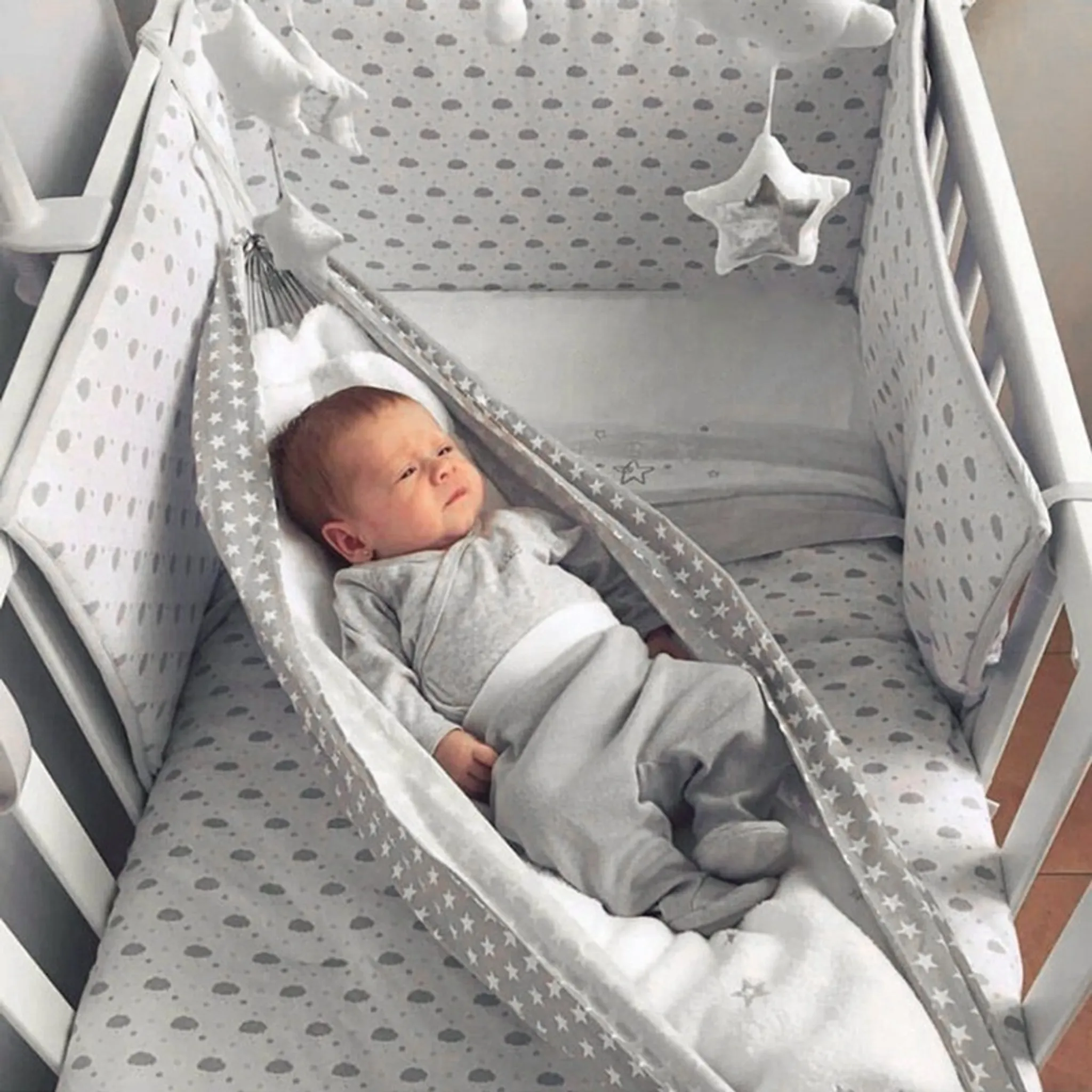 & Kindermöbel Babybetten Wiegen Baby & Kind Babyartikel Baby Baby Hängematte für Kinderbett Babywiege 