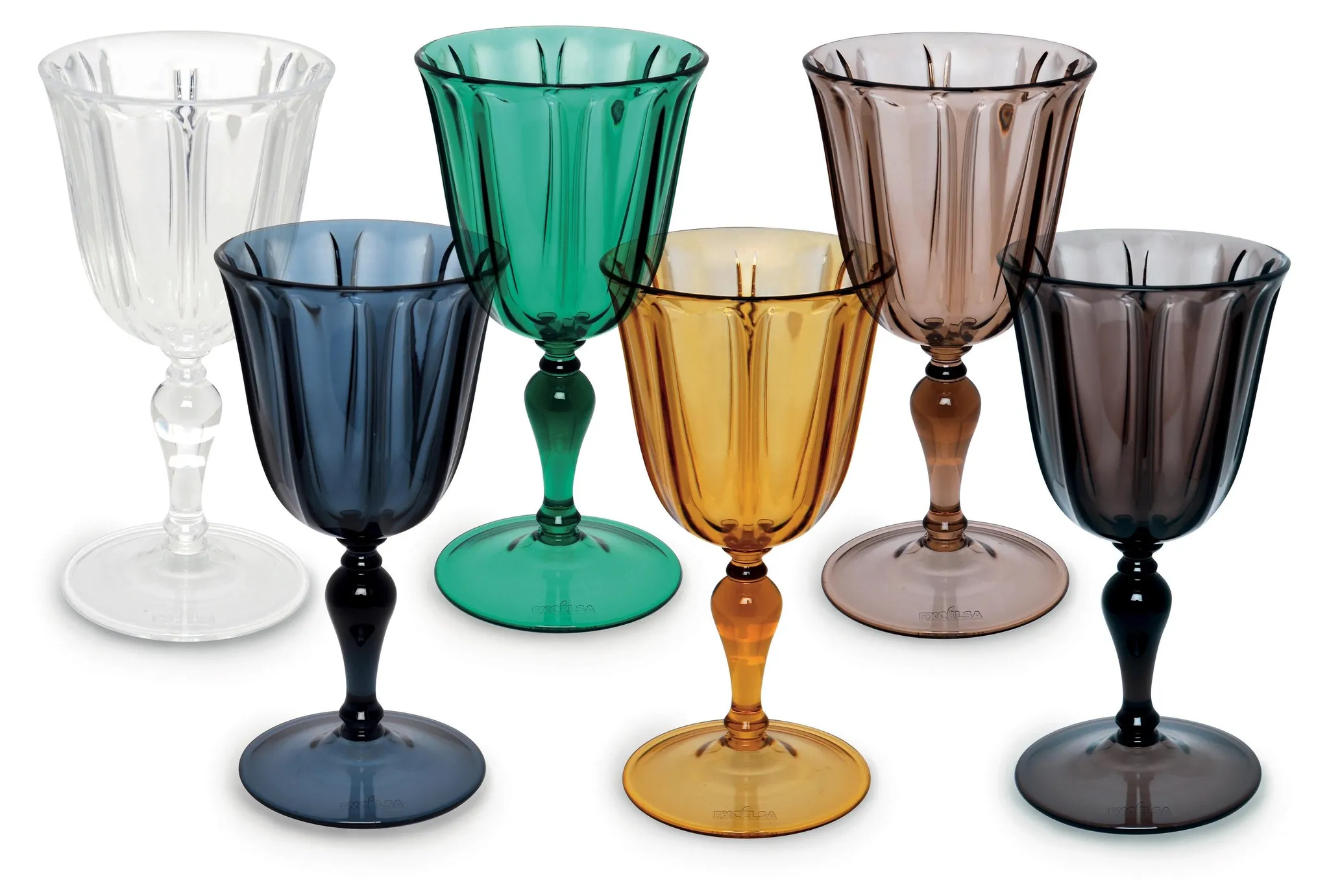 Secret de Gourmet - Set di 6 bicchieri da acqua Colori