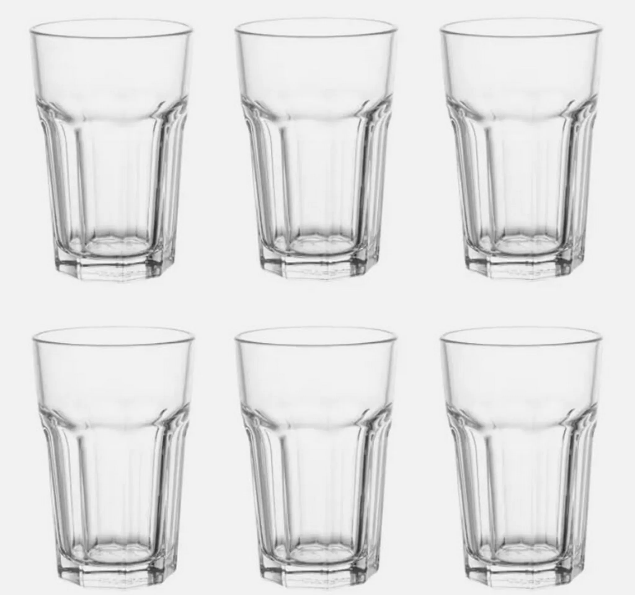 6-er Set Gläser Pokal