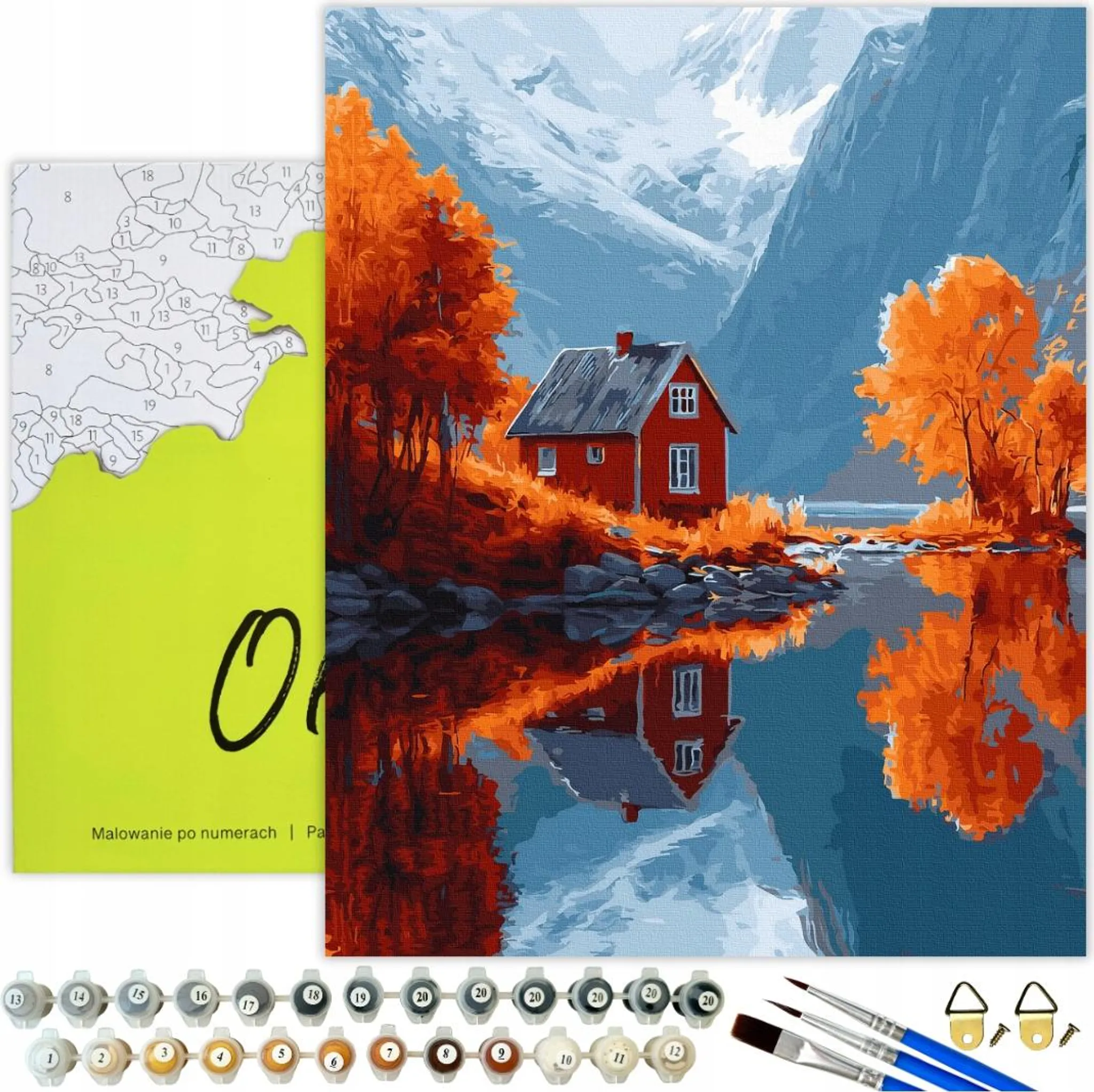 Peinture Par Numéros Sans Cadre Fourni TISHIRON Kit De Peinture Par Numéros Pour Adultes Débutants Plantes Vertes, Peinture Par Numéros Avec Pinceaux Kit Peinture Par Numéros Adultes Dragon