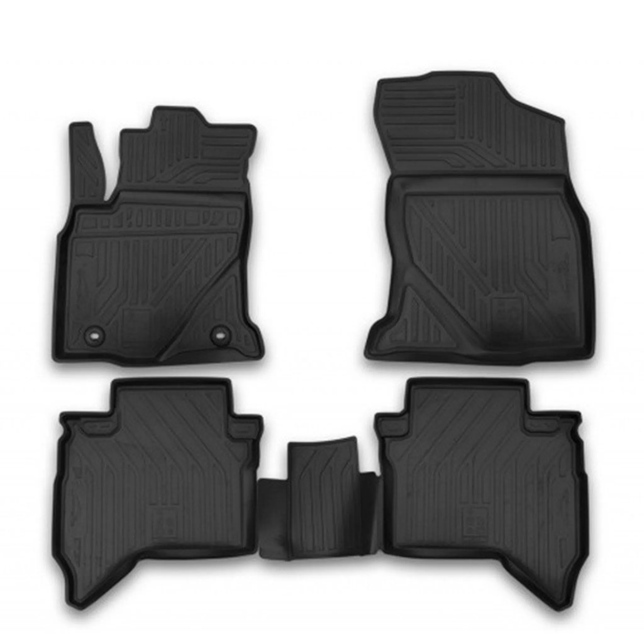 Tappetini Auto In Tessuto CARMAT TEXER Per Toyota Auris II (2012-2019) - Set 4 Pezzi, Nero, Antiscivolo, Su Misura