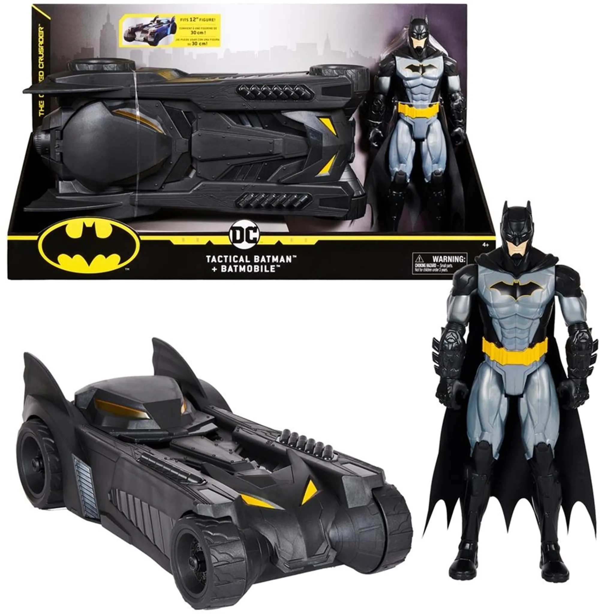 BATMAN - Voiture Batmobile + Figurine Batman 30 cm - 6064628