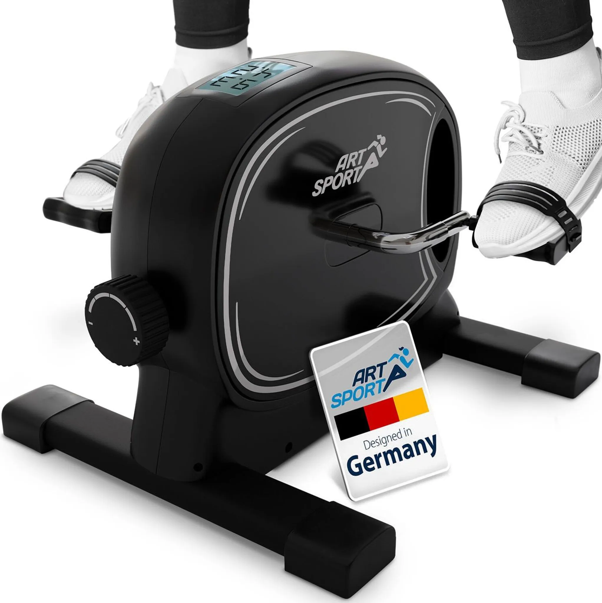 Langes Fahrradpedal Für Indoor-Heimtrainer – 14 Mm Spindel, Kohlenstoffstahl, Schwarz