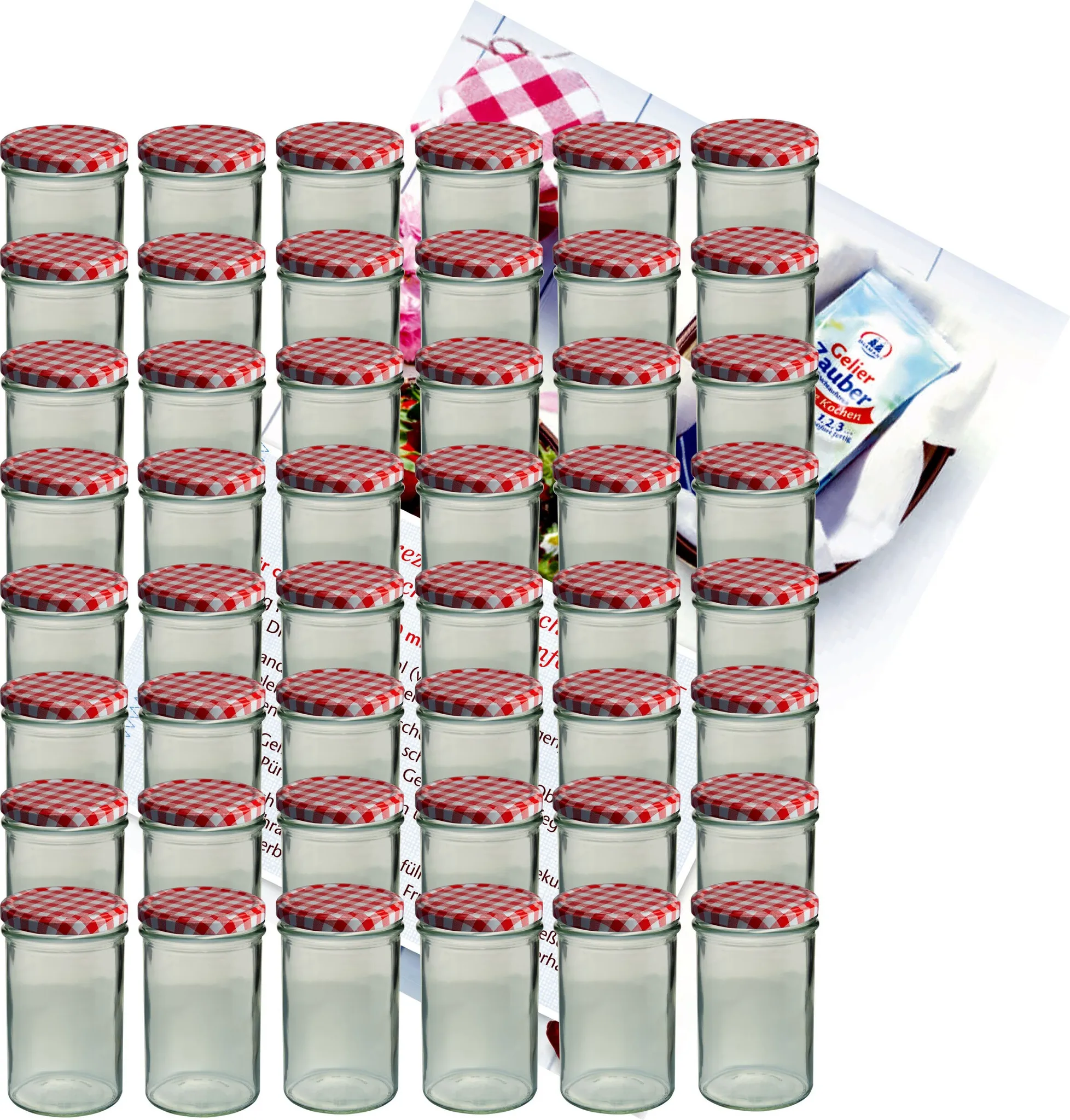 AboCat Lot De 50 Bocaux En Verre, Pots à Confiture, Avec Couvercles à