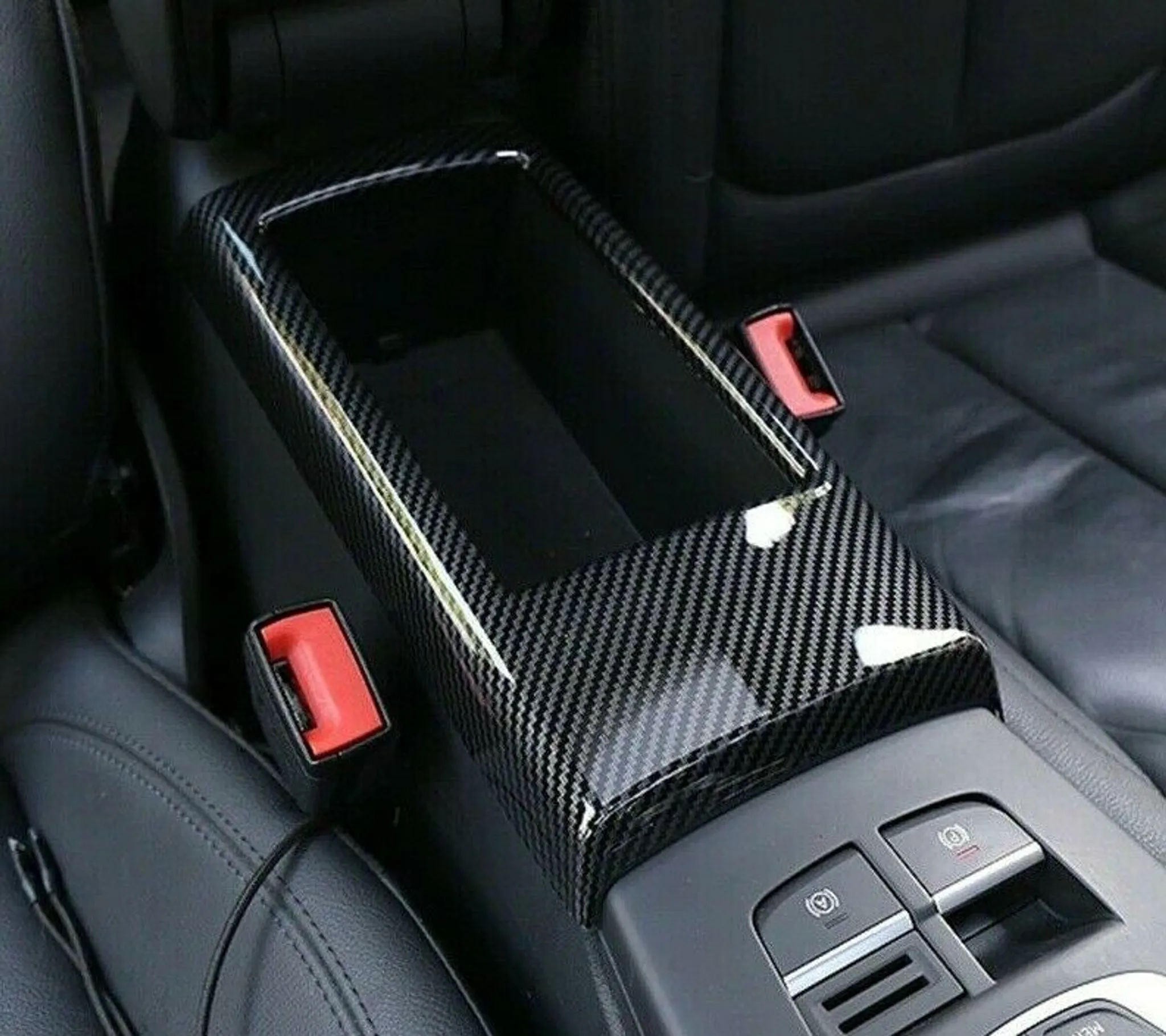 Kohlefaser Armaturenbrett Getränkehalter & Handschuhfach Blende Für BMW 3er  E90