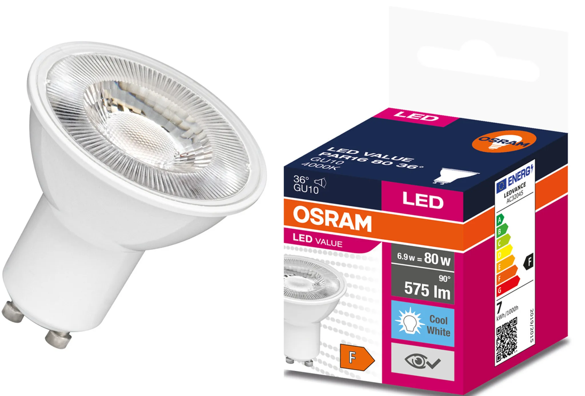 Žiarovka OSRAM® LED GU10 80 (ean8791) 36°