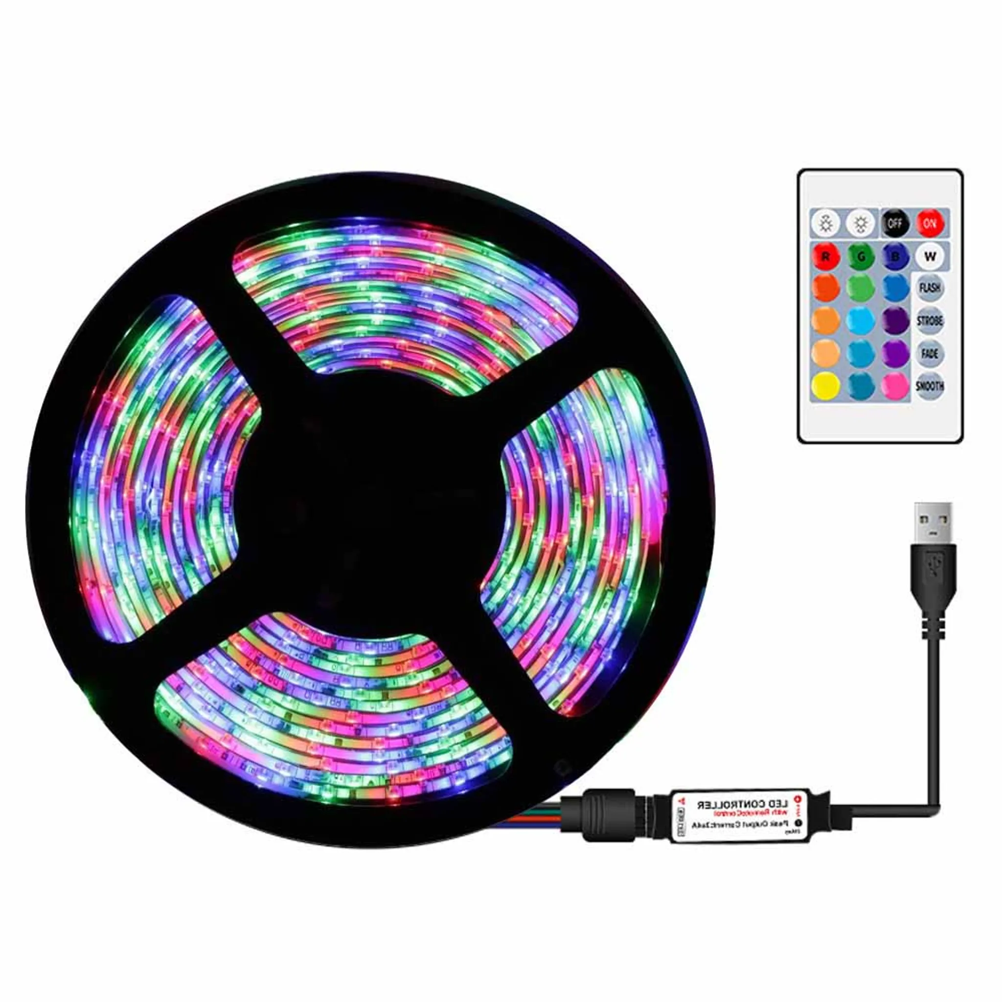 RGB LED Strip USB, Led Streifen 5M 300LEDs