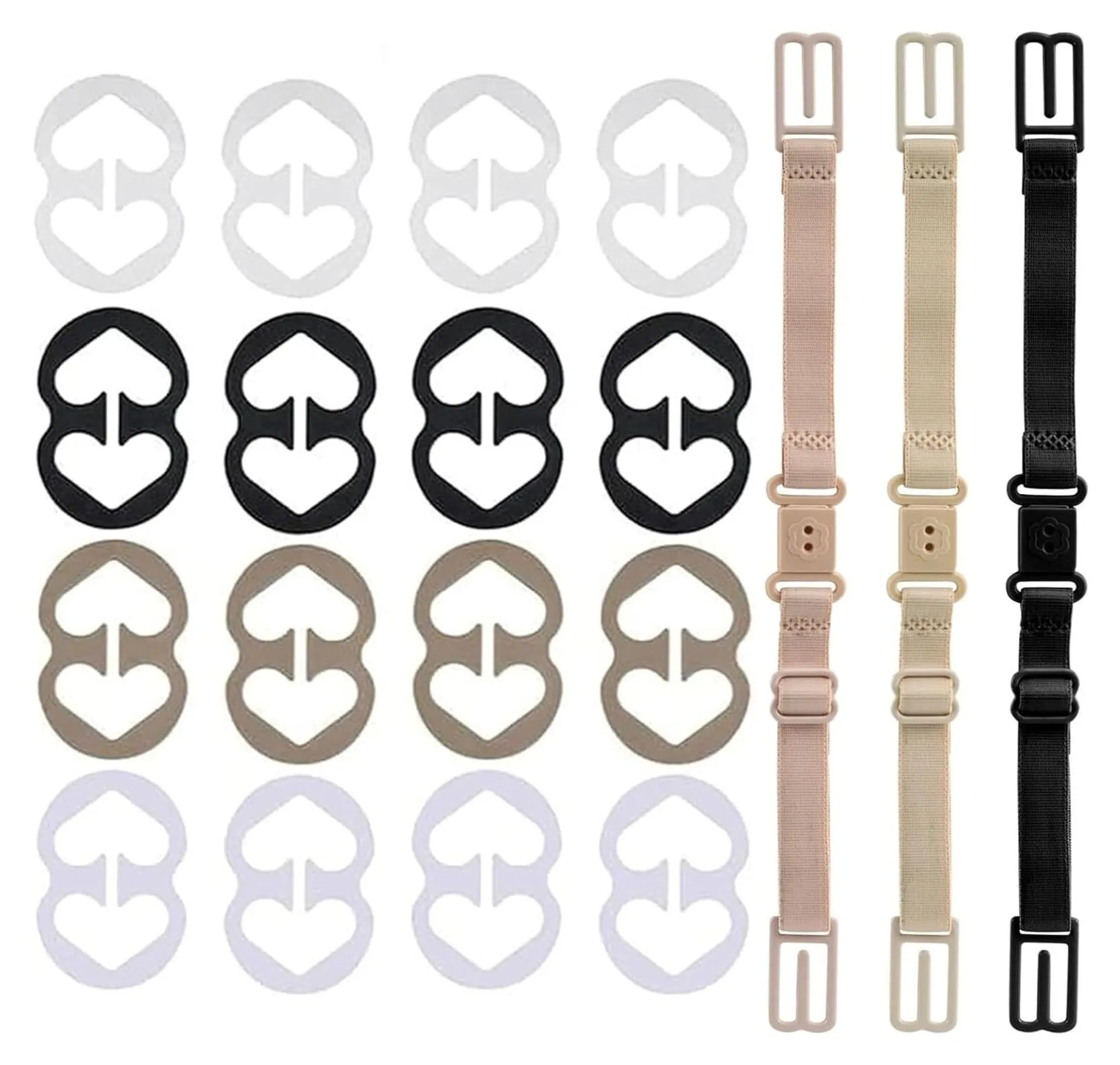 Boolavard® TM 4 X Magic Bra Clips Tool BH-Träger Anti-Rutsch Werkzeug