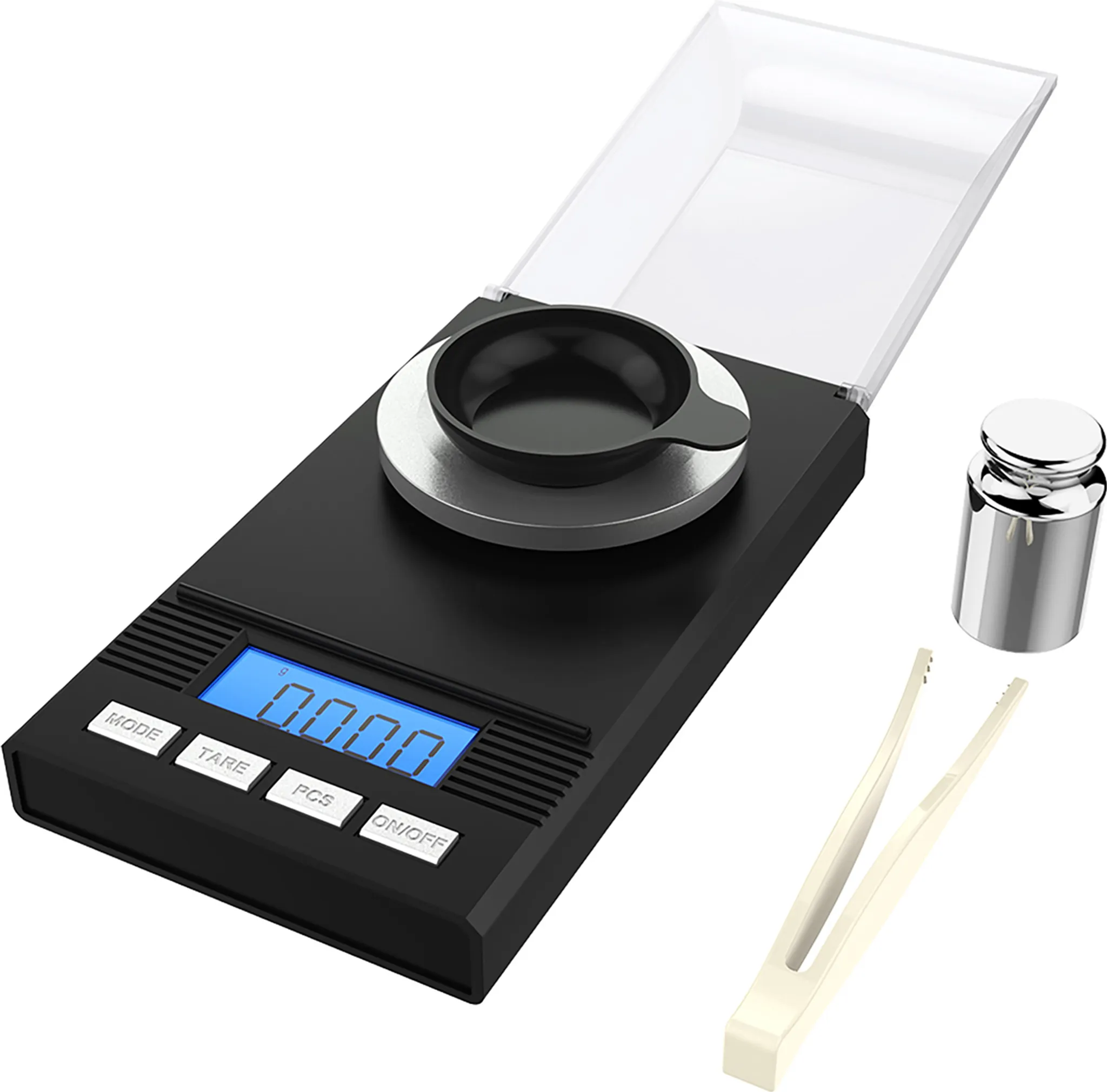 50g/100g 0,001g Hochpräzise Mini-Elektronikwaage mit LCD-Digitalanzeige für Medizin, Schmuck und Karat-Messung, Tragbare Taschenwaage