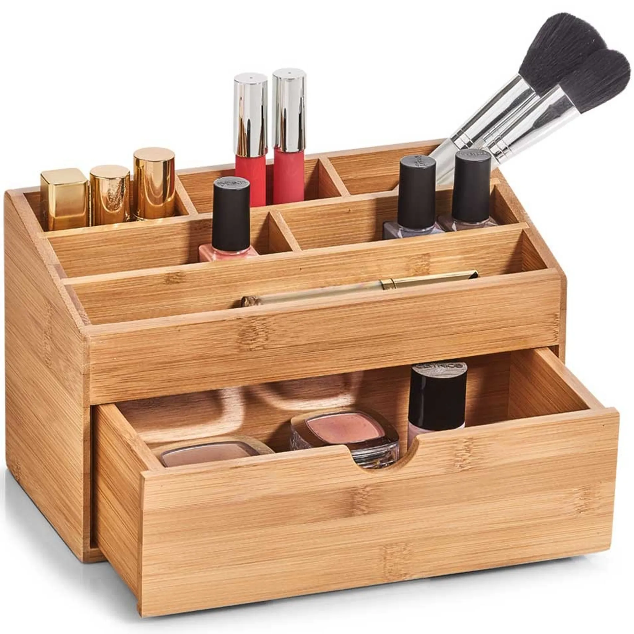 Organizer. Органайзер, Wooden Organiser Box. Женский органайзер из дерева. Органайзер для косметики из бамбука. Органайзер для женщины из дерева.