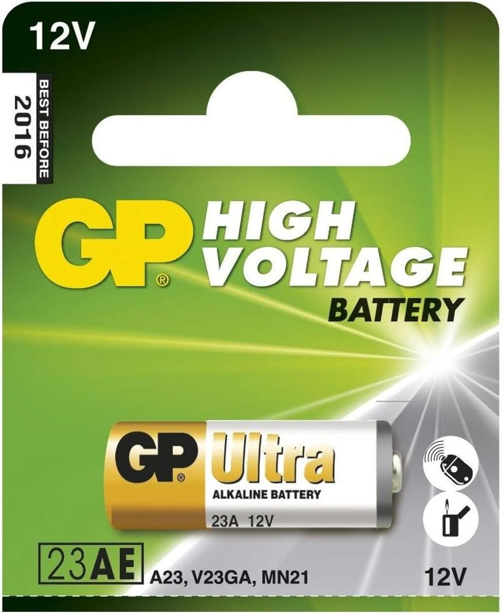 5-Pack A23 12V Alkaline Batteries - 0% Mercury For Key Fobs & Electronics