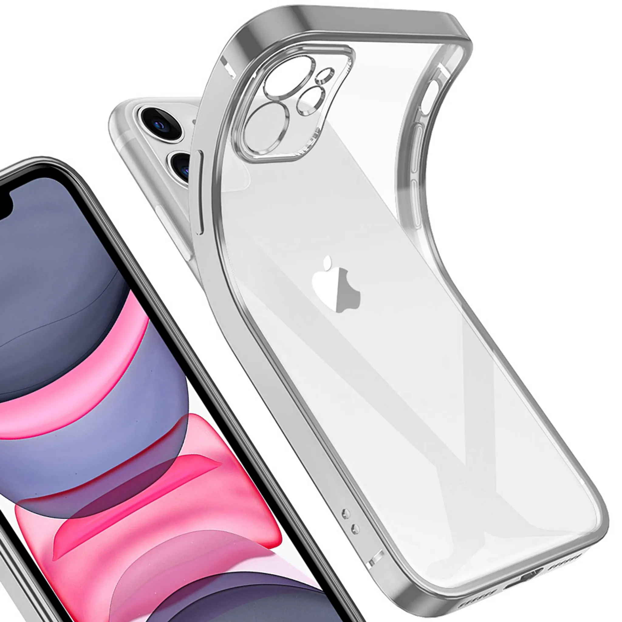 Flüssig Hülle Kompatibel mit iPhone 11 HWeggo Glitzer Hülle Flüssig Bewegende Treibsand Transparent Handyhülle cover für iPhone 11 6.1 Zoll-Blau 
