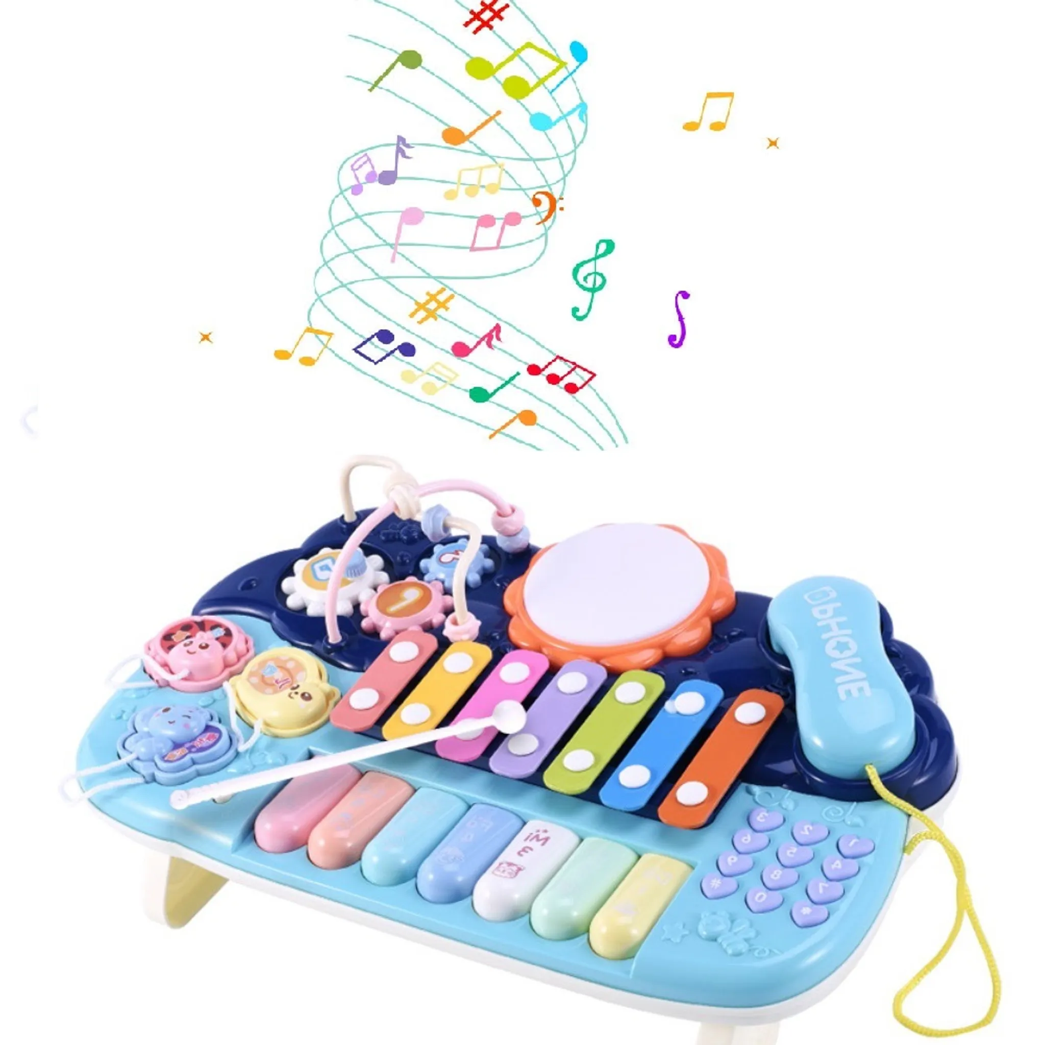 Ametoys Baby Musikinstrumente 6 in 1 Xylophon