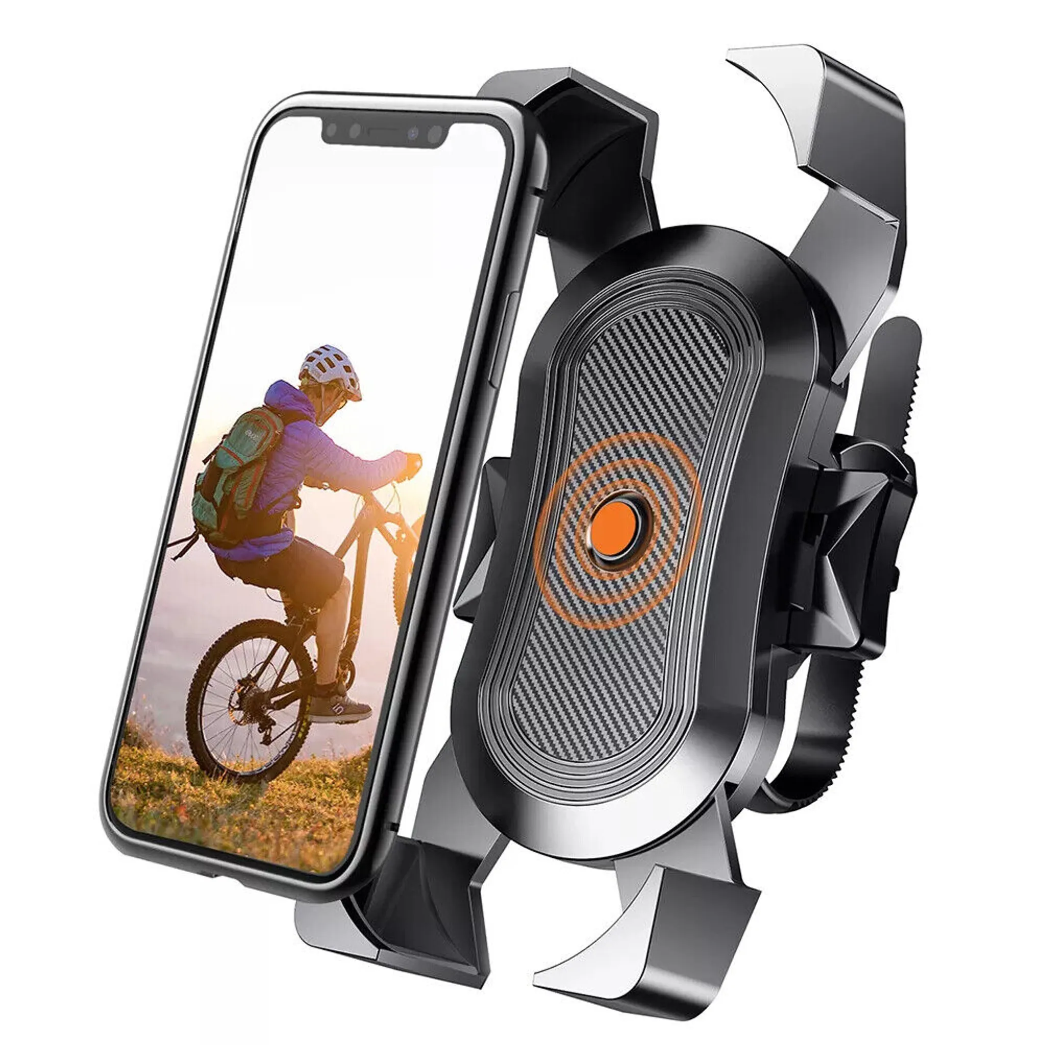 halterung handy fahrrad, Silikon Universal Motorrad Lenker Halterung  Zubehör, 360° Drehung Fahrrad Telefonhalterung Kompatibel mit verschiedenen  Marken von Handys (Black) : : Elektronik & Foto