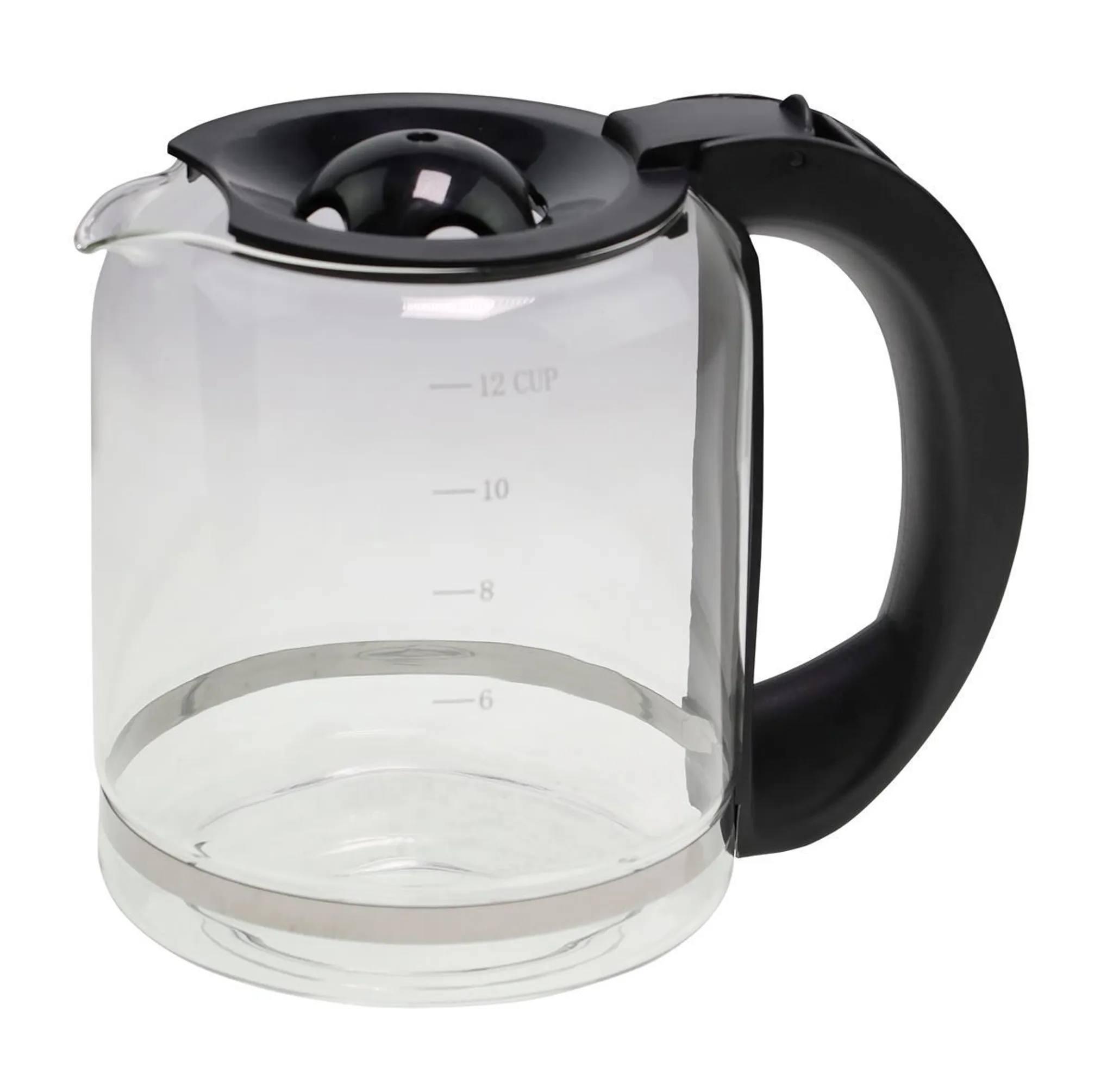 Caraffa + coperchio per preparazioni di bevande piccolo elettrodomestico Moulinex, nero, trasparente