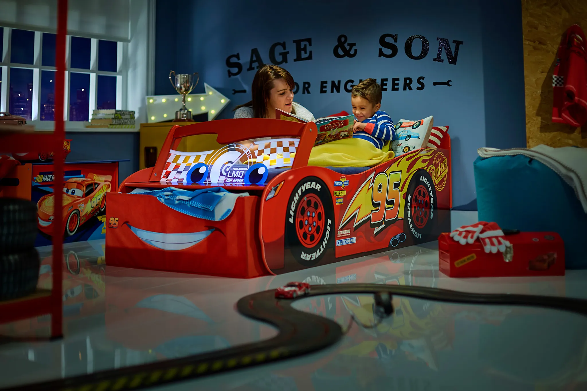 Disney Cars Baseball Cap Lighting McQueen aus Baumwolle in Größe 52 oder 54  cm