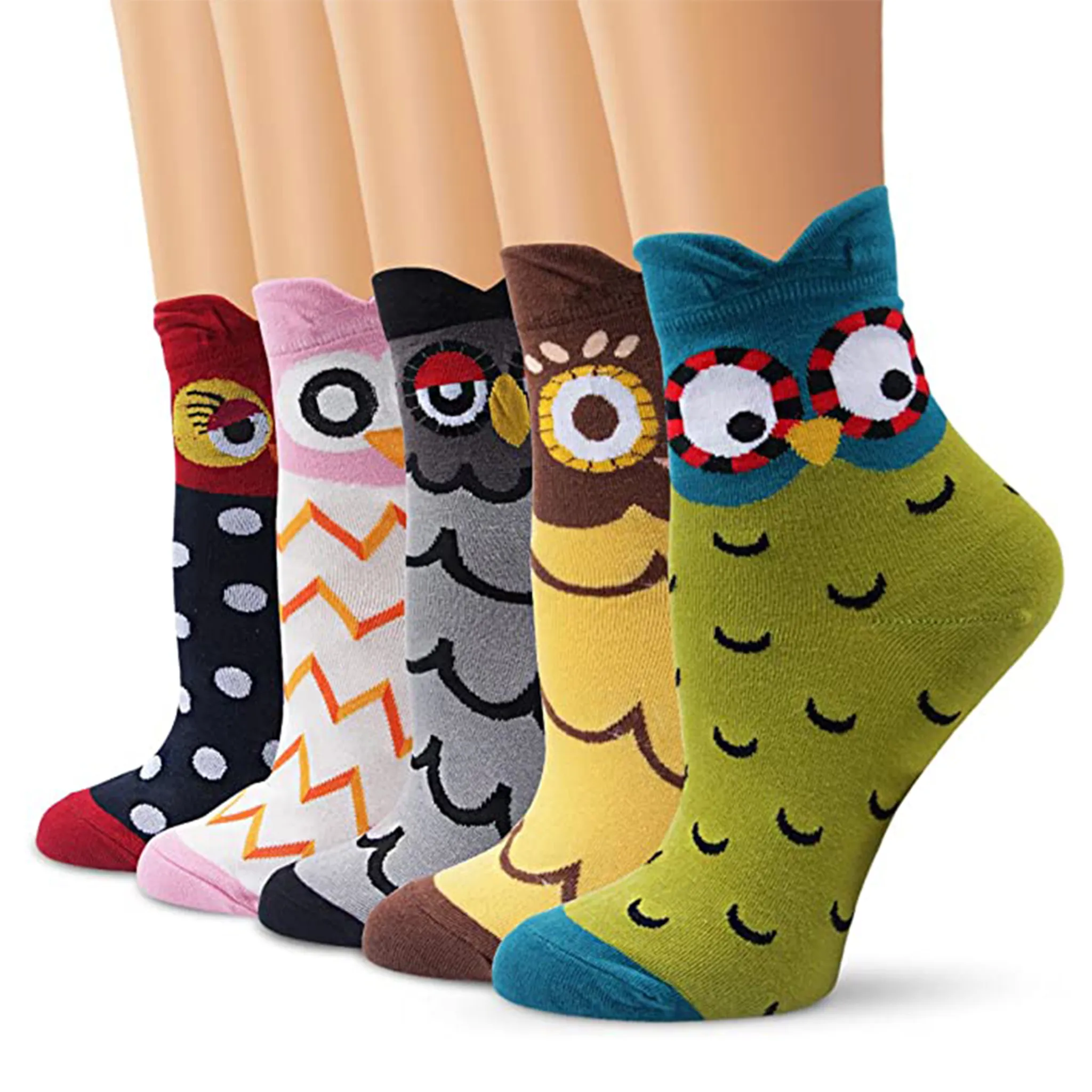 Damen 5 mit Lustige Socken Paare Zehen
