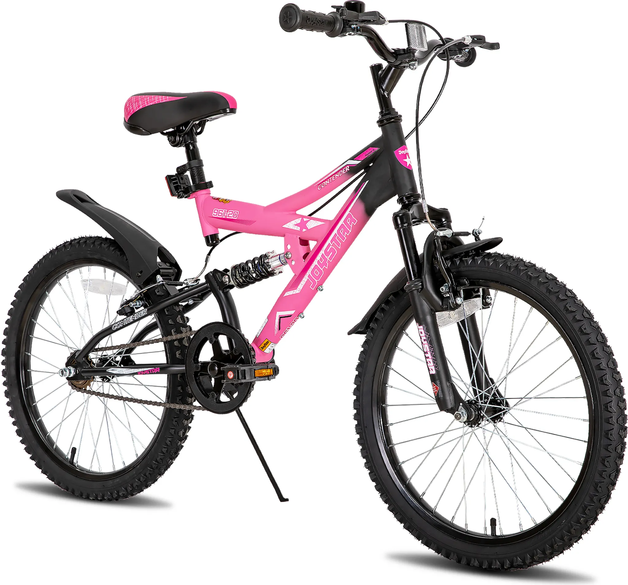 HILAND Vélo Enfant 20 Pouces – Cadre Acier, Frein à Main Et Rétropédalage, Porte-Bagages – 6 Vitesses – Pour Garçons Et Filles De 4 Ans Et Plus