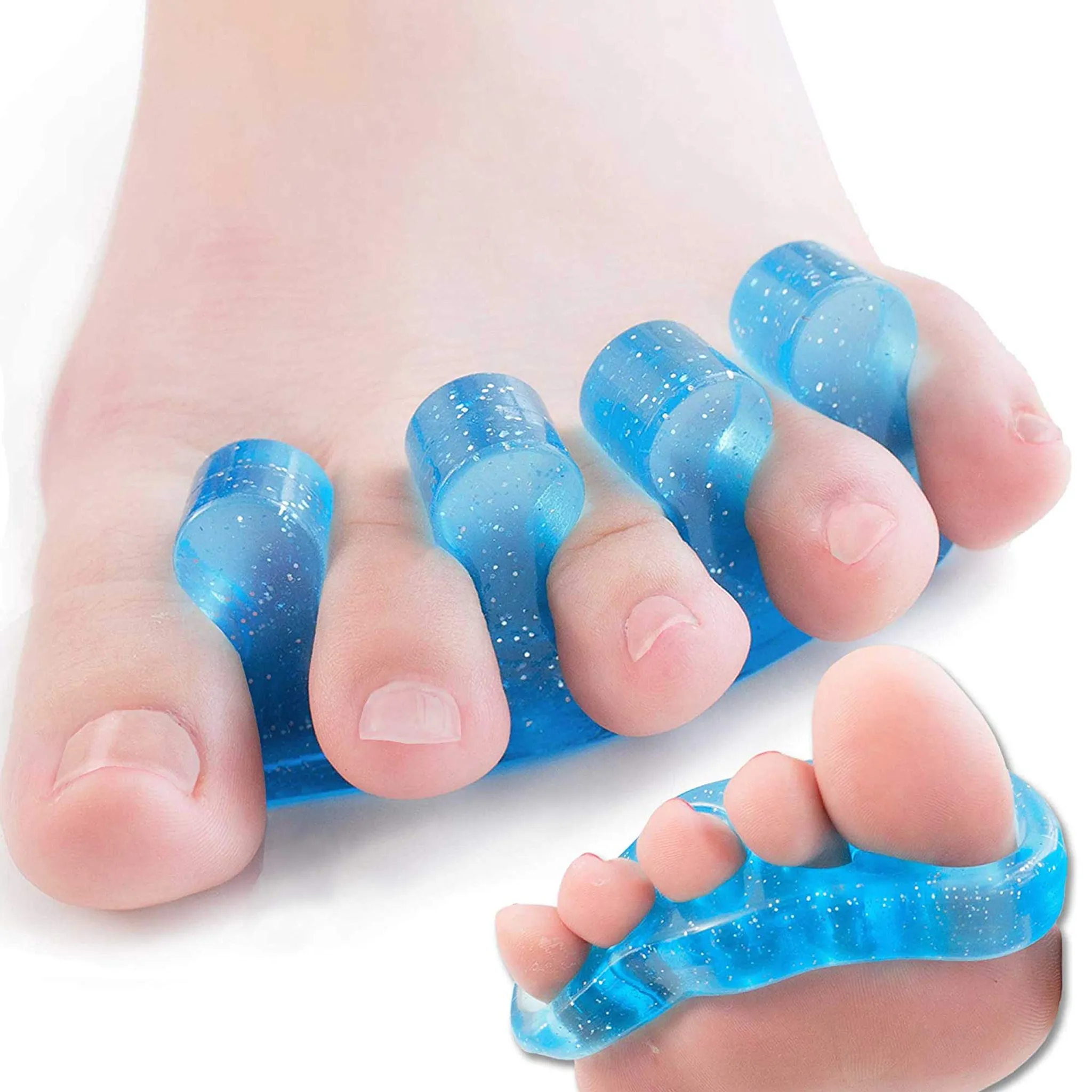 Zehenspreizer Aus Silikon - 4 Stück Set Für Hallux Valgus & überlappende Zehen, Damen/Herren