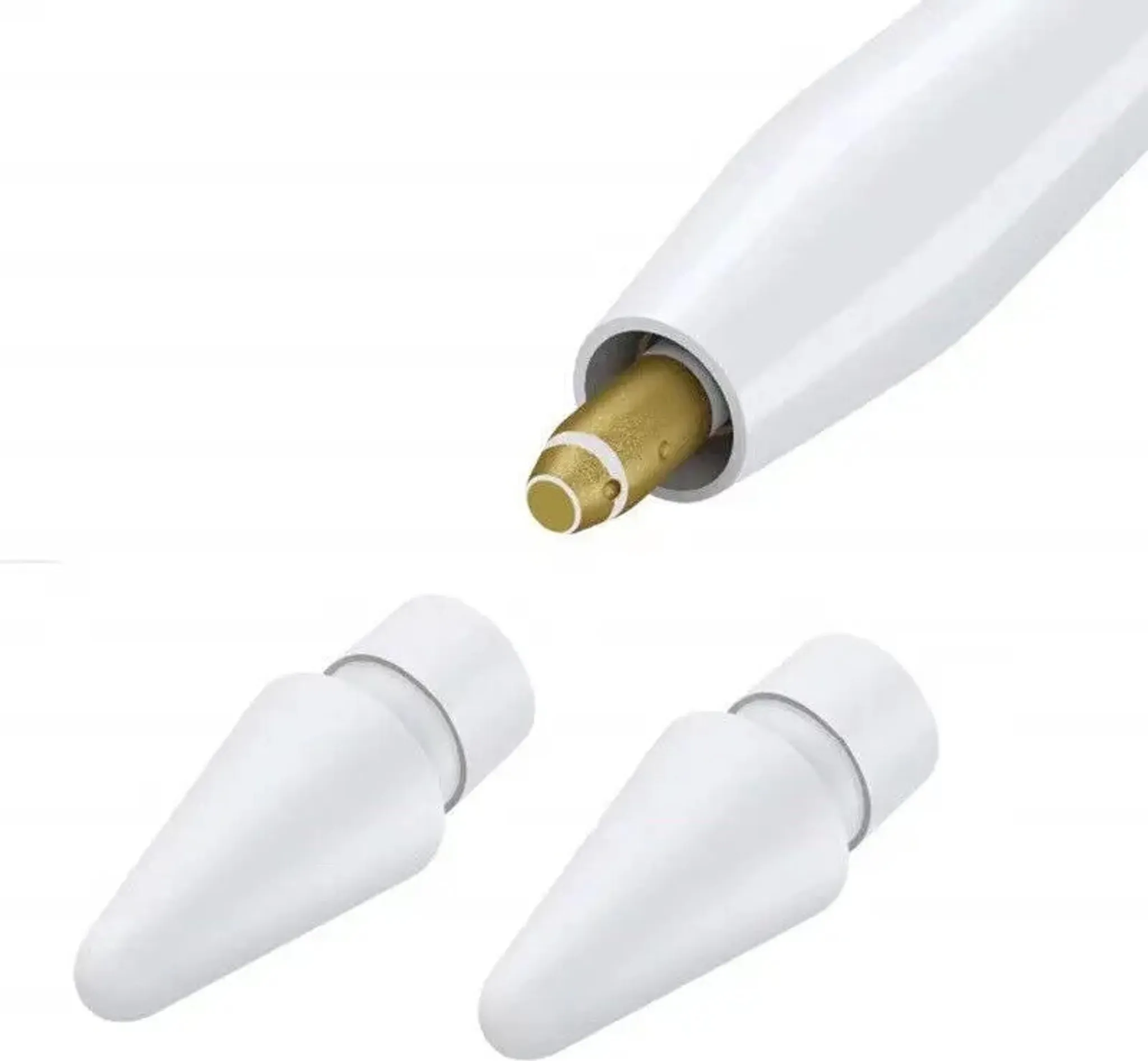 Apple Pencil Spitze Ersatzspitze passend für Apple Pencil 1 und 2 Generation / 2 Stück Apple Pencil Spitze Ersatzspitze passend für Apple Pencil 1 und 2 Generation / 2 Stück