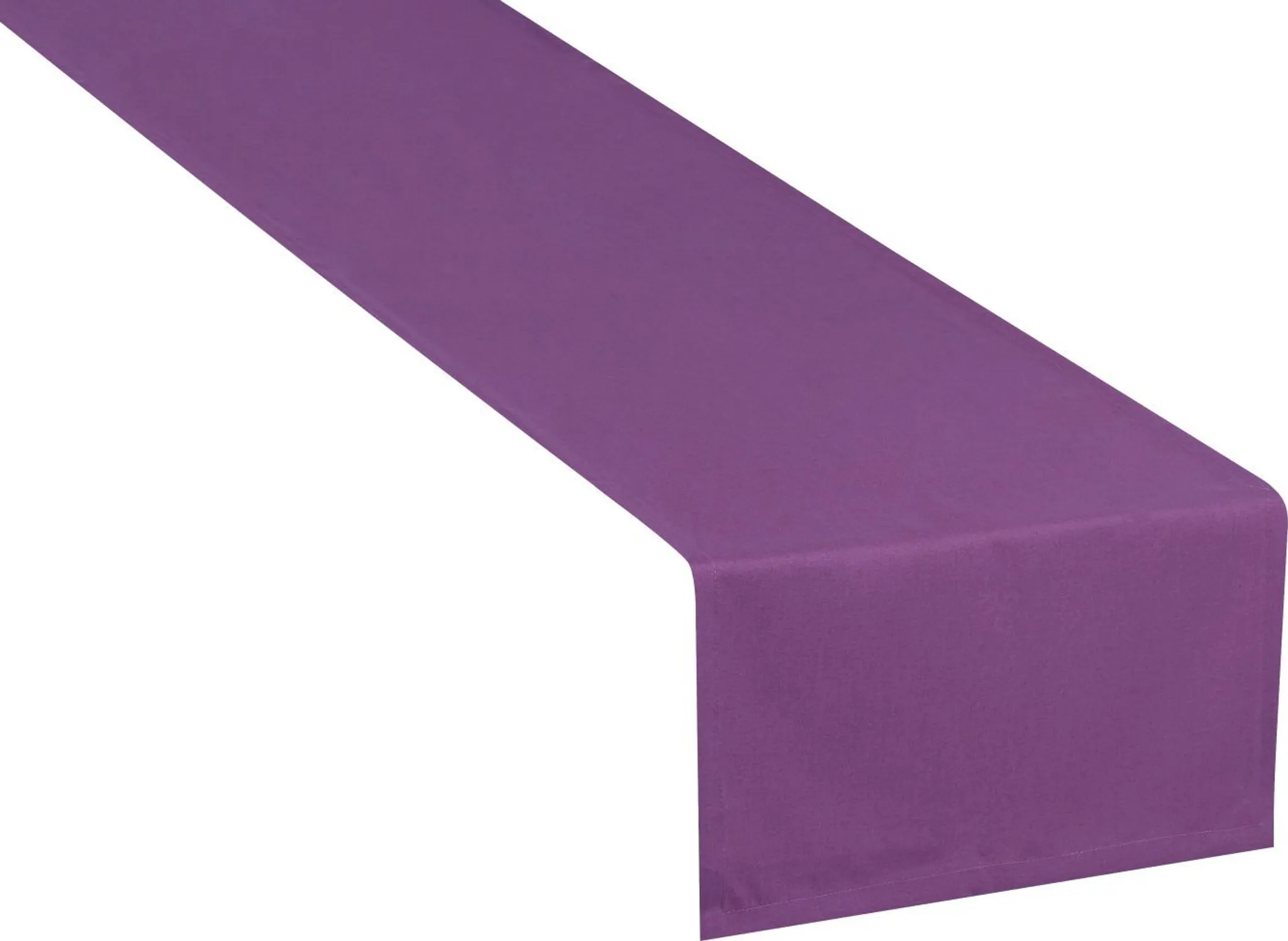 HOMESCAPES Tovaglia in cotone rettangolare 137x178 cm - 100% cotone, lavabile in lavatrice - viola