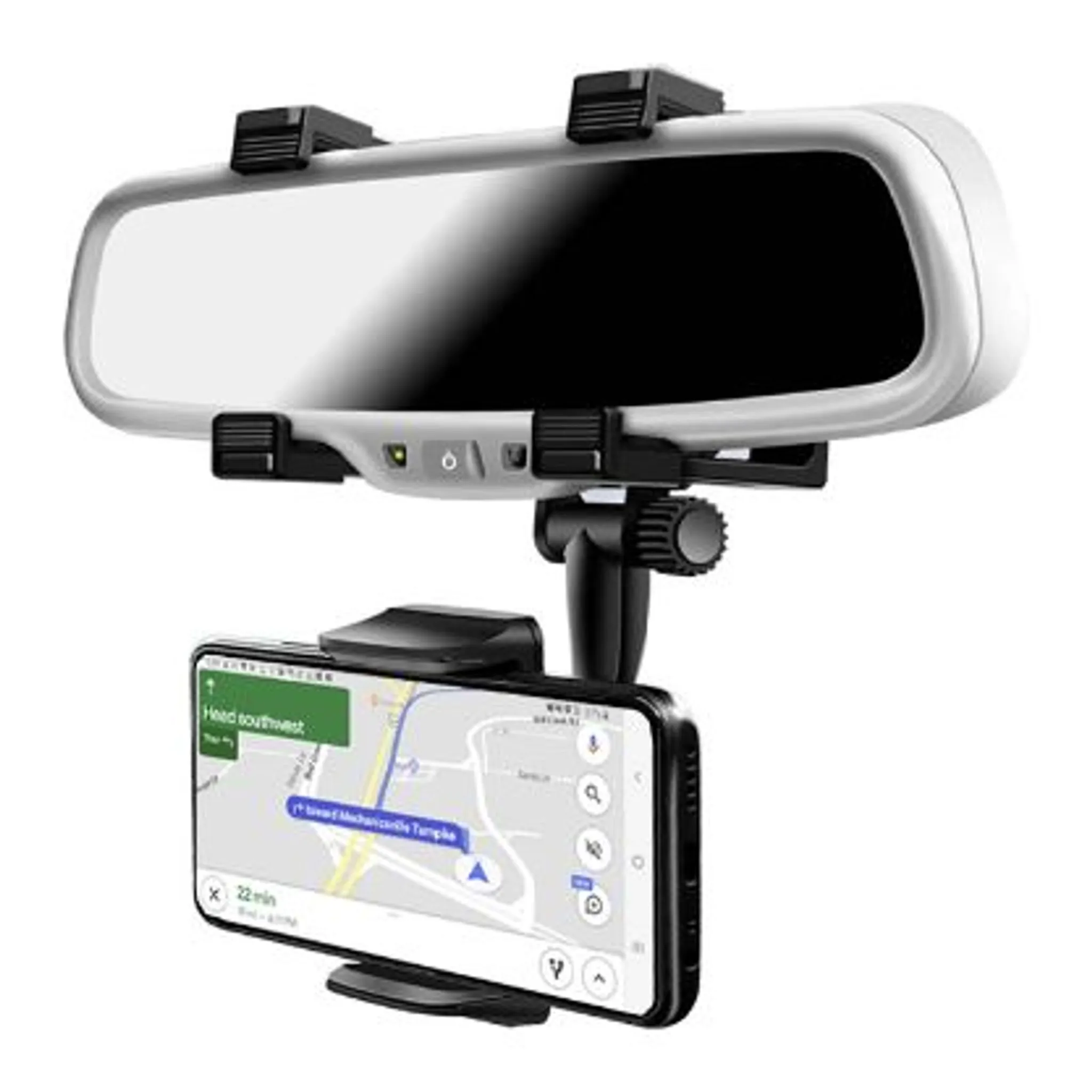Handy Halterung Universal Fahrzeug Autositz Haken Halter mit Handyhalterung  360° Drehbar Für Alle Handys iPhone Samsung Huawei