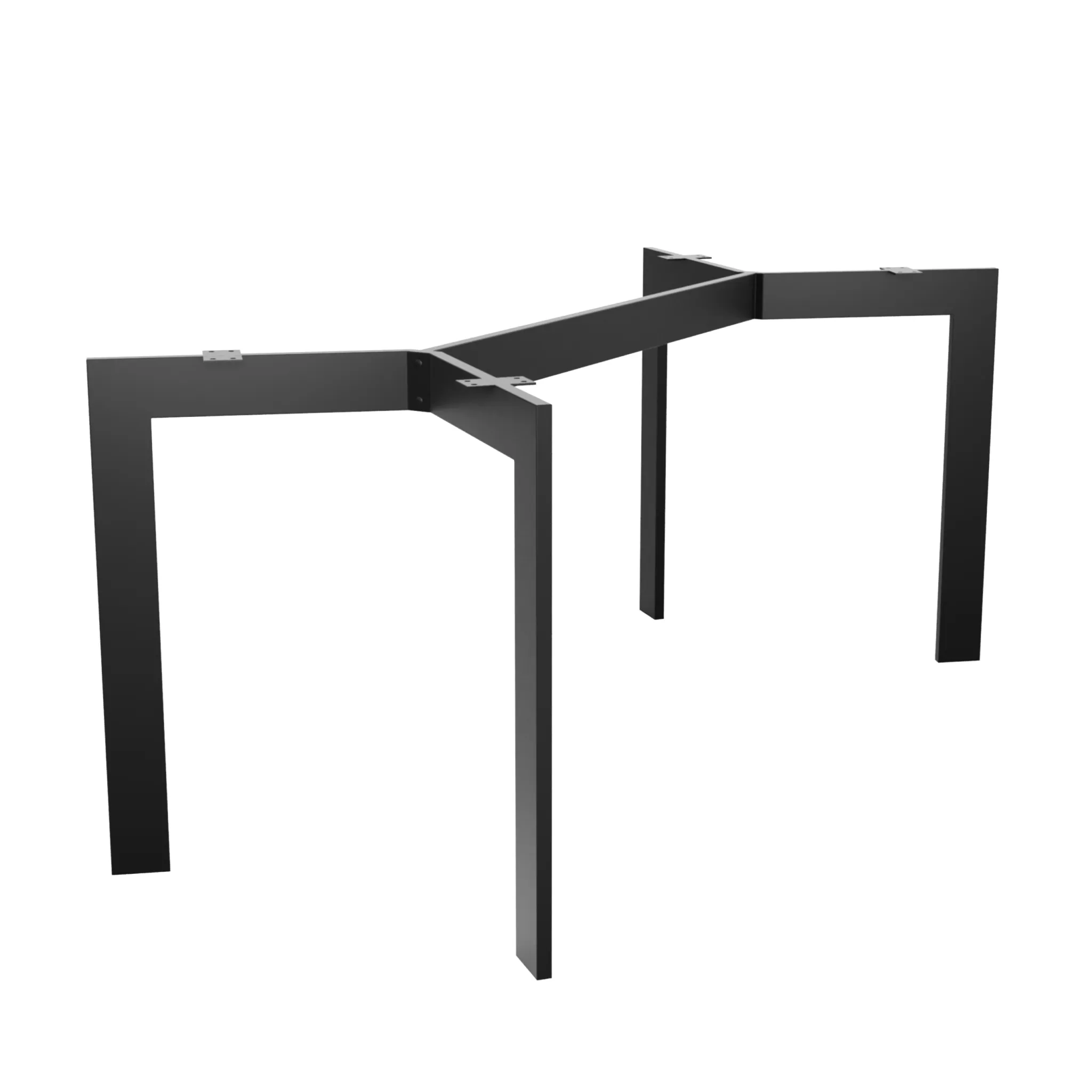 4er Set Y-Legs Tischbeine (Schwarz, 72 Cm) – Schwerlast Tischgestell Aus Metall Für DIY Schreibtische & Esstische | Höhenverstellbare Füße, Pulverbeschichtet