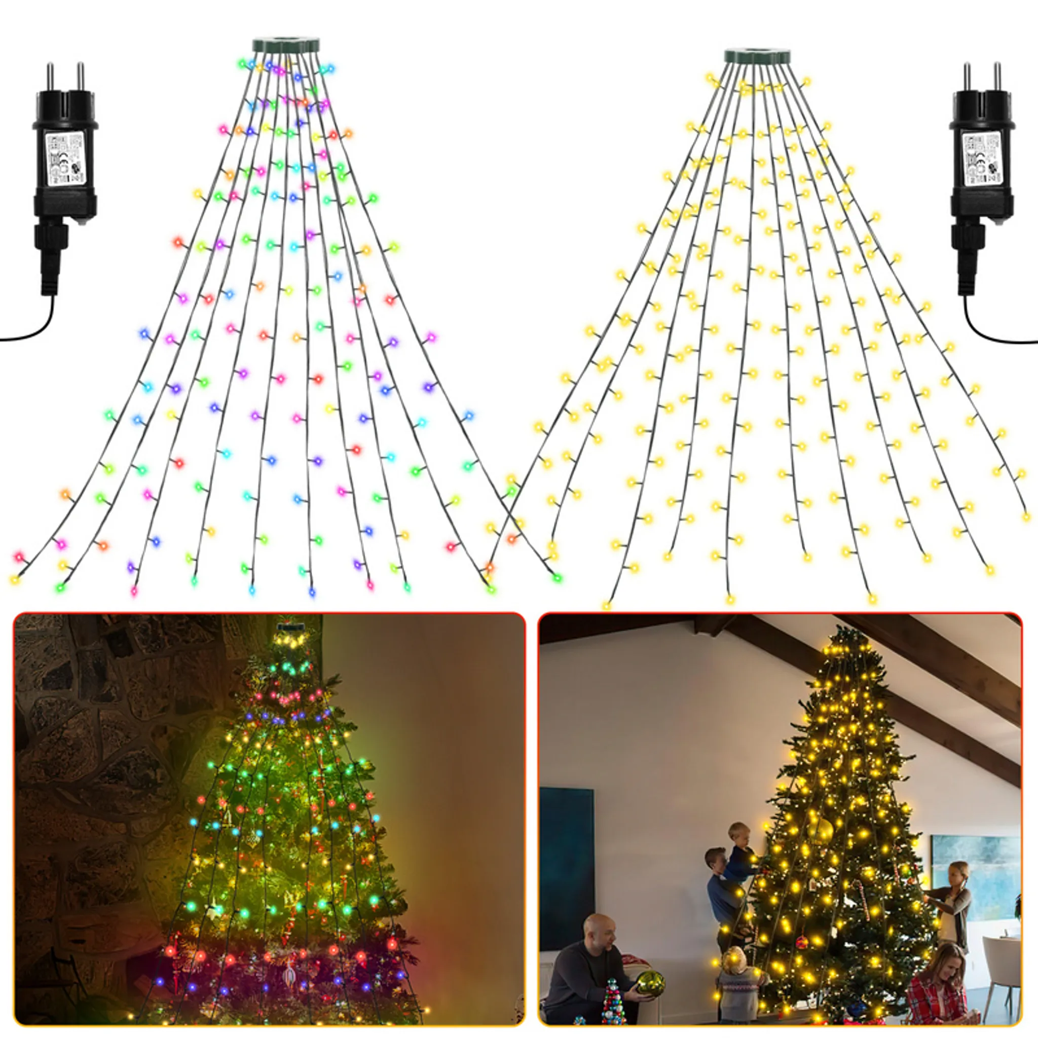 Yakimz LED Lichterkette Weihnachtsbaum 280