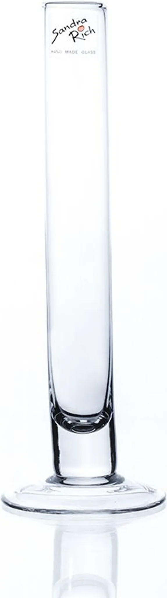 Vaso Solifleur Sandra Rich In Vetro Cilindrico – Altezza 30 Cm, Diametro 5 Cm, Trasparente - 3