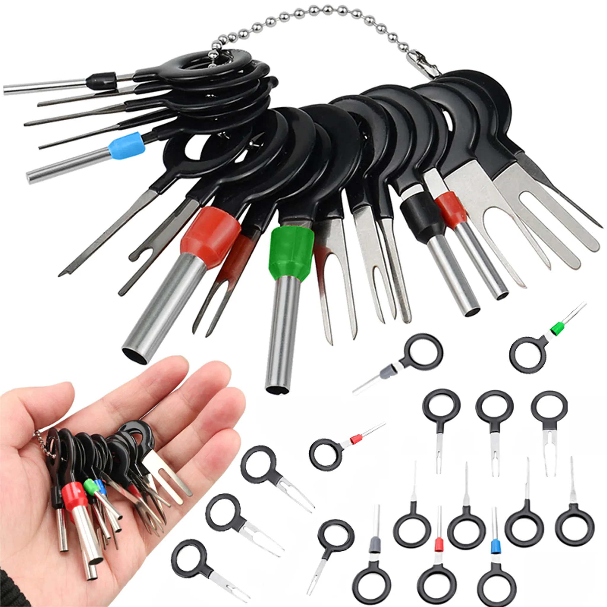 Entriegelungswerkzeug PIN Leitungen Kontakte aus Stecker auspinnen