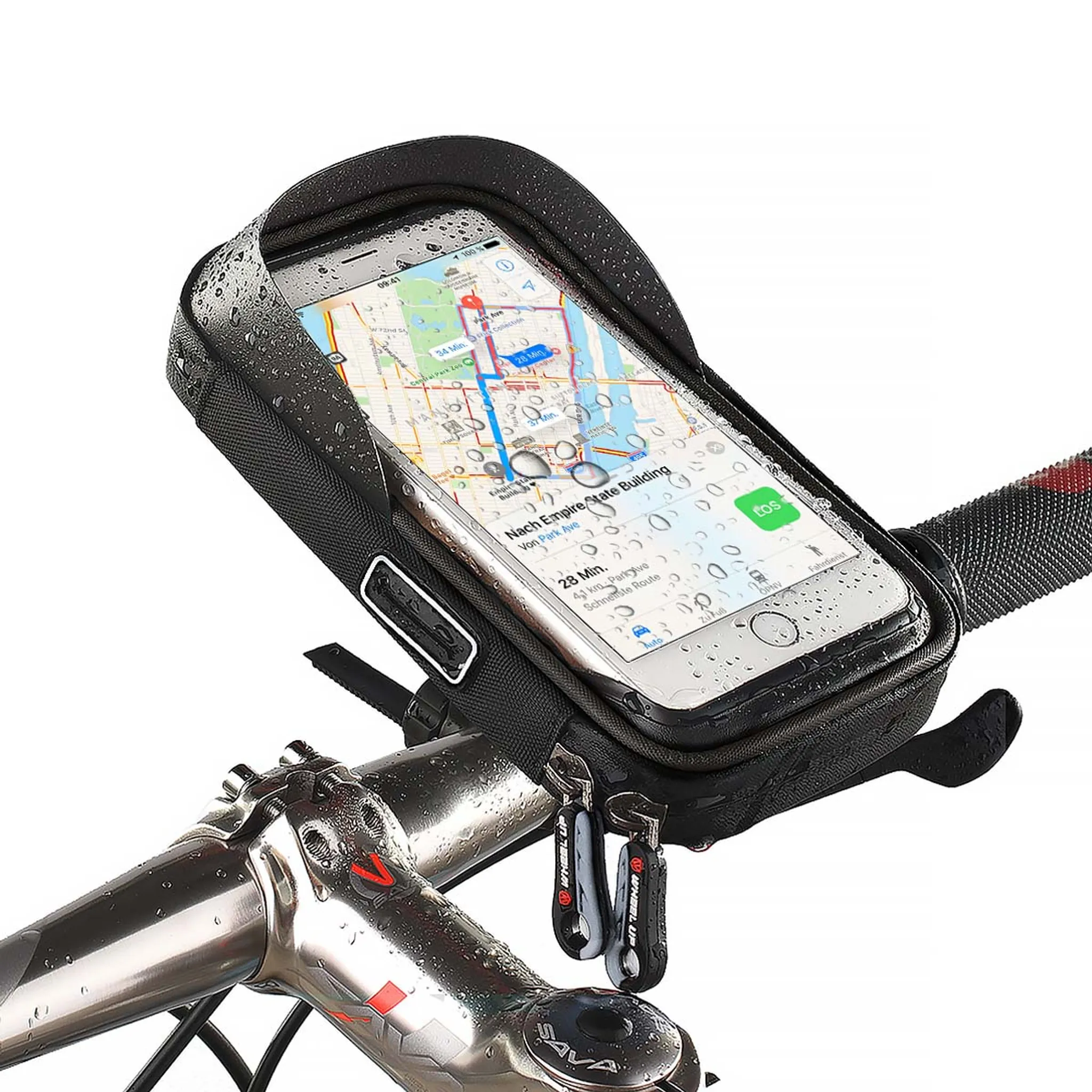 Fischer Tasche Lenker-Halterung Fahrrad-Halter Navi für Apple iPad