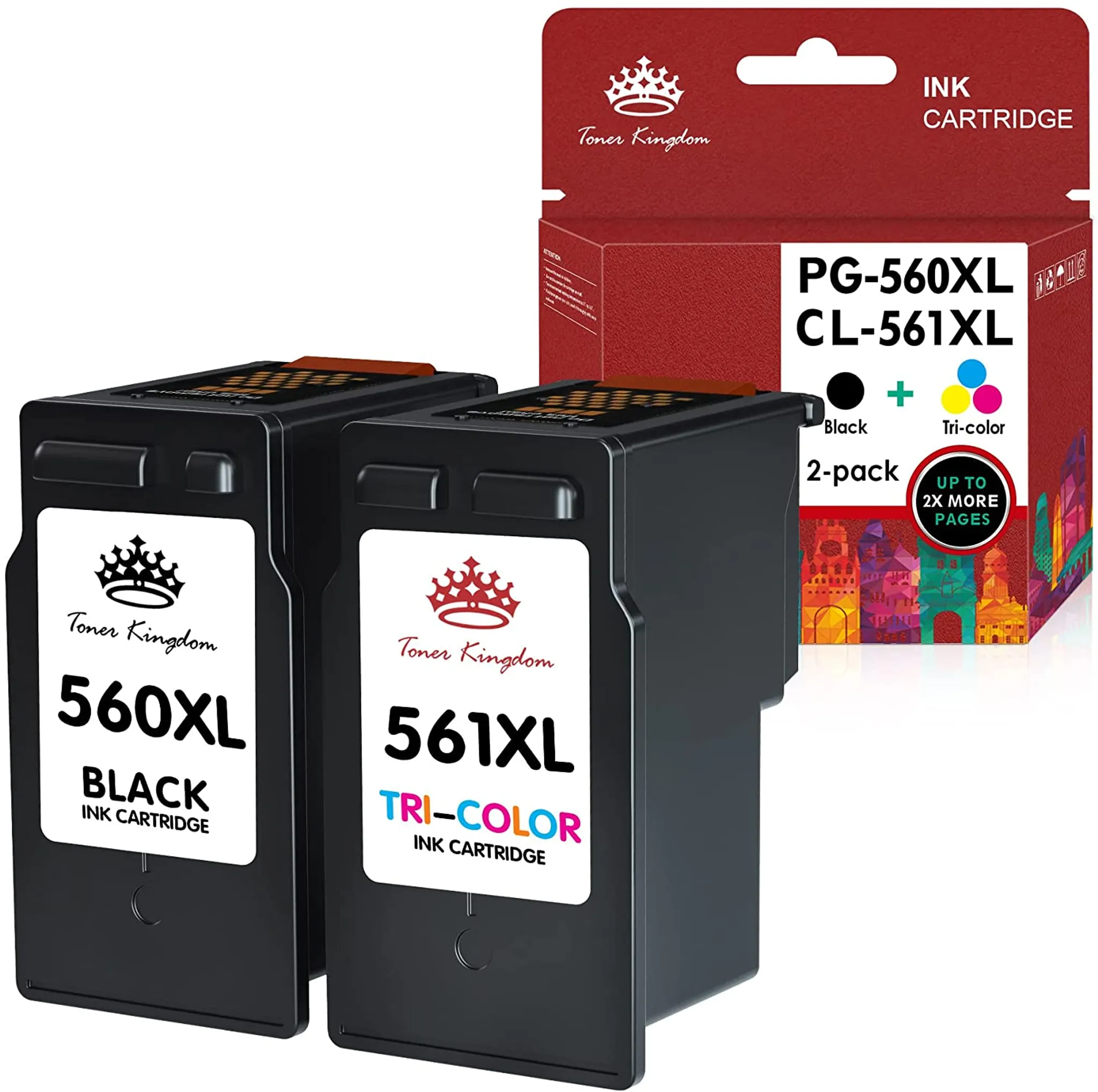Kompatible 560XL Druckerpatronen Ersatz für Canon PG-560 XL