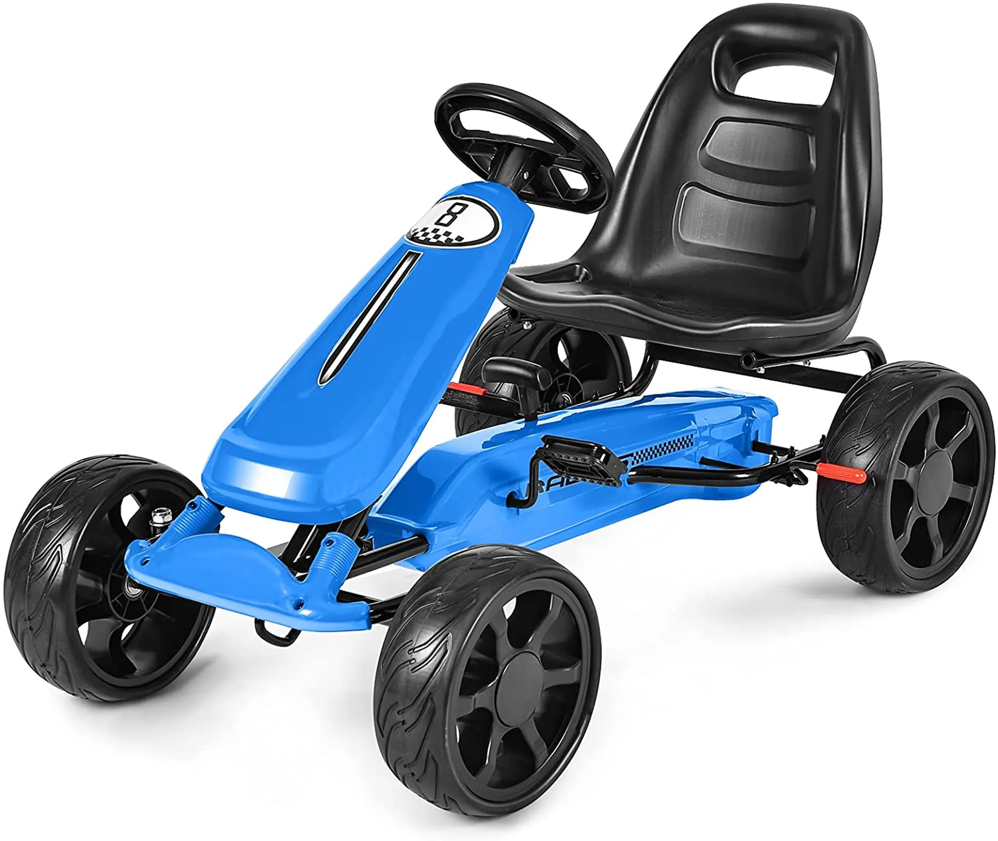 vidaXL Pedal Go-Kart mit Luftreifen Blau