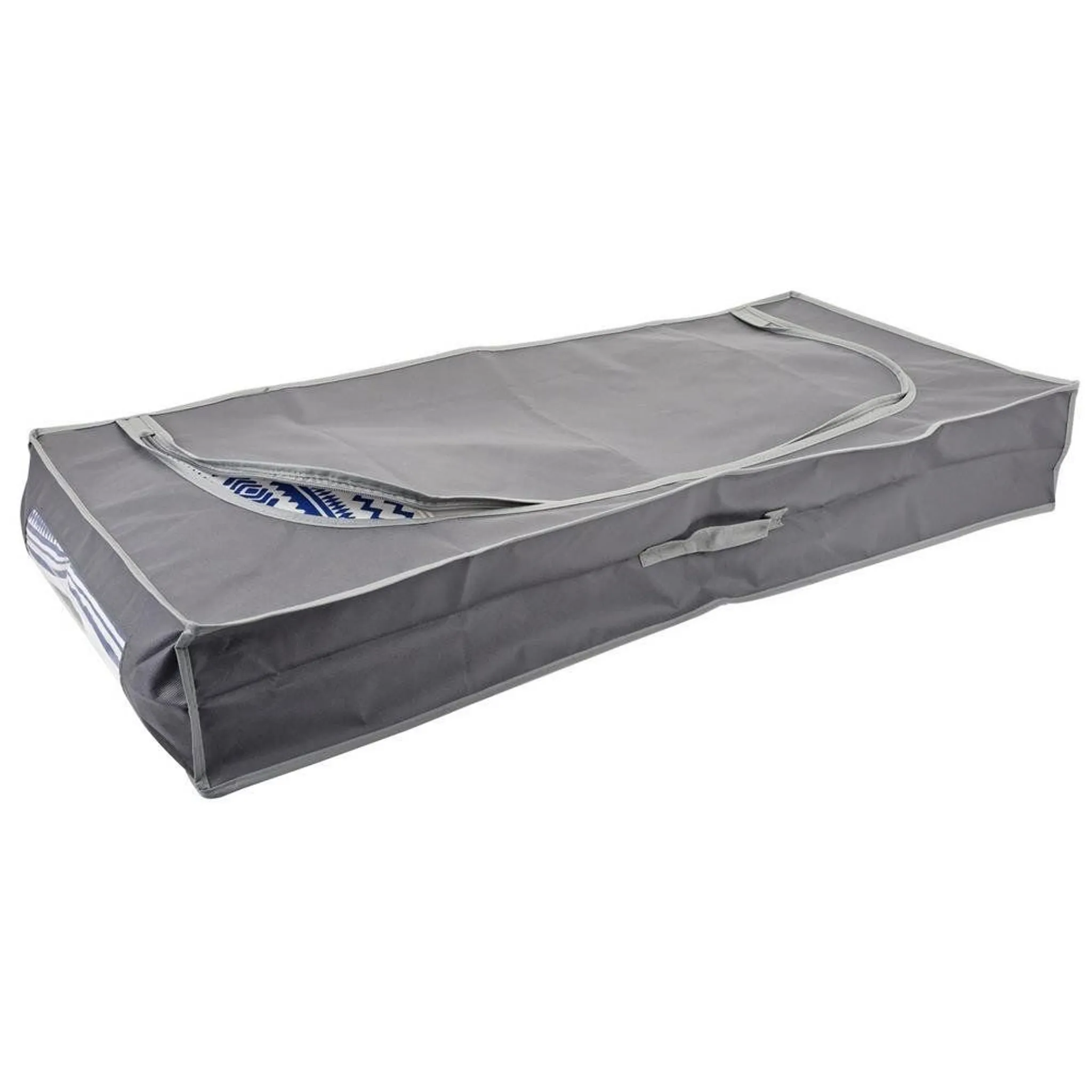 mepure Cassettiera sotto il letto con profilo piatto, altezza 10 cm, strette scatole portaoggetti con coperchio, pareti laterali e fondo stabili, organizer in tessuto piatto per vestiti, 2 pezzi