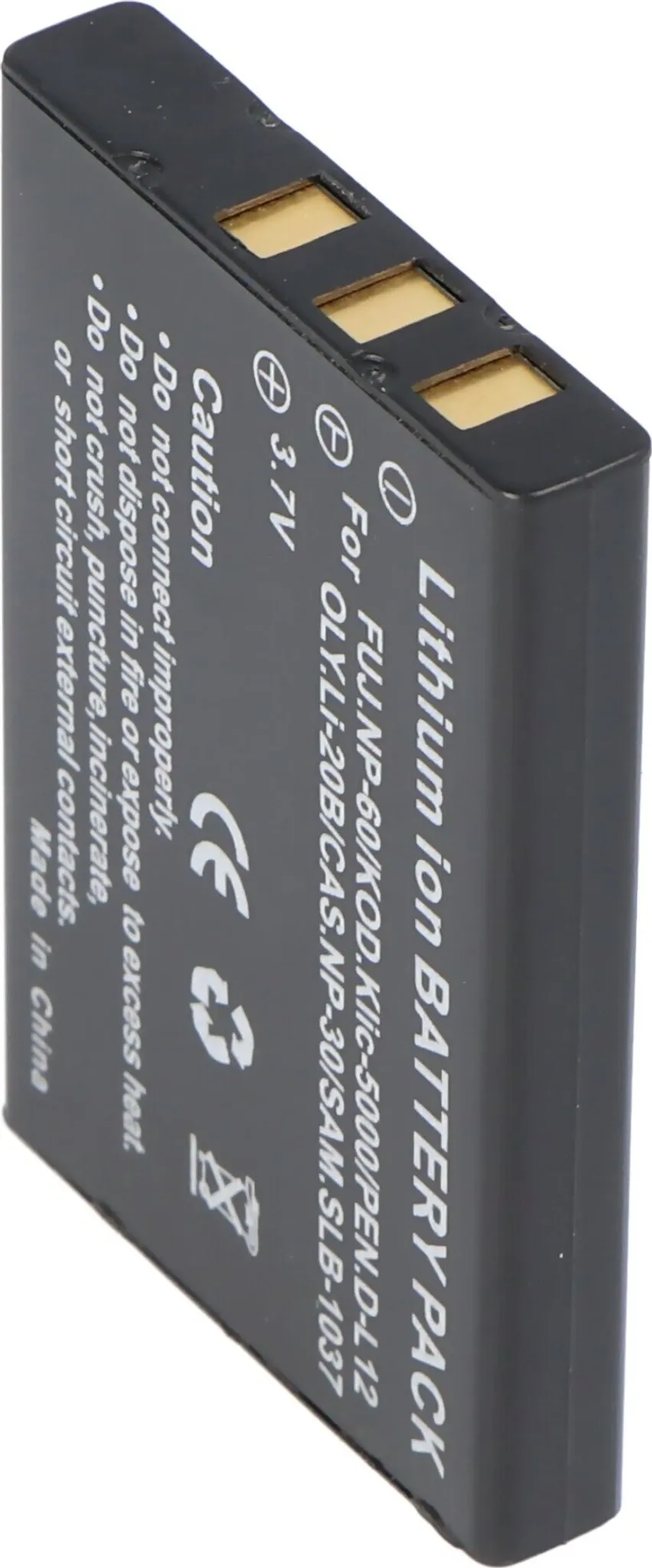 Bundle Battery Li-Ion compatible with Fuji NP-60 / Kodak Klic-5000