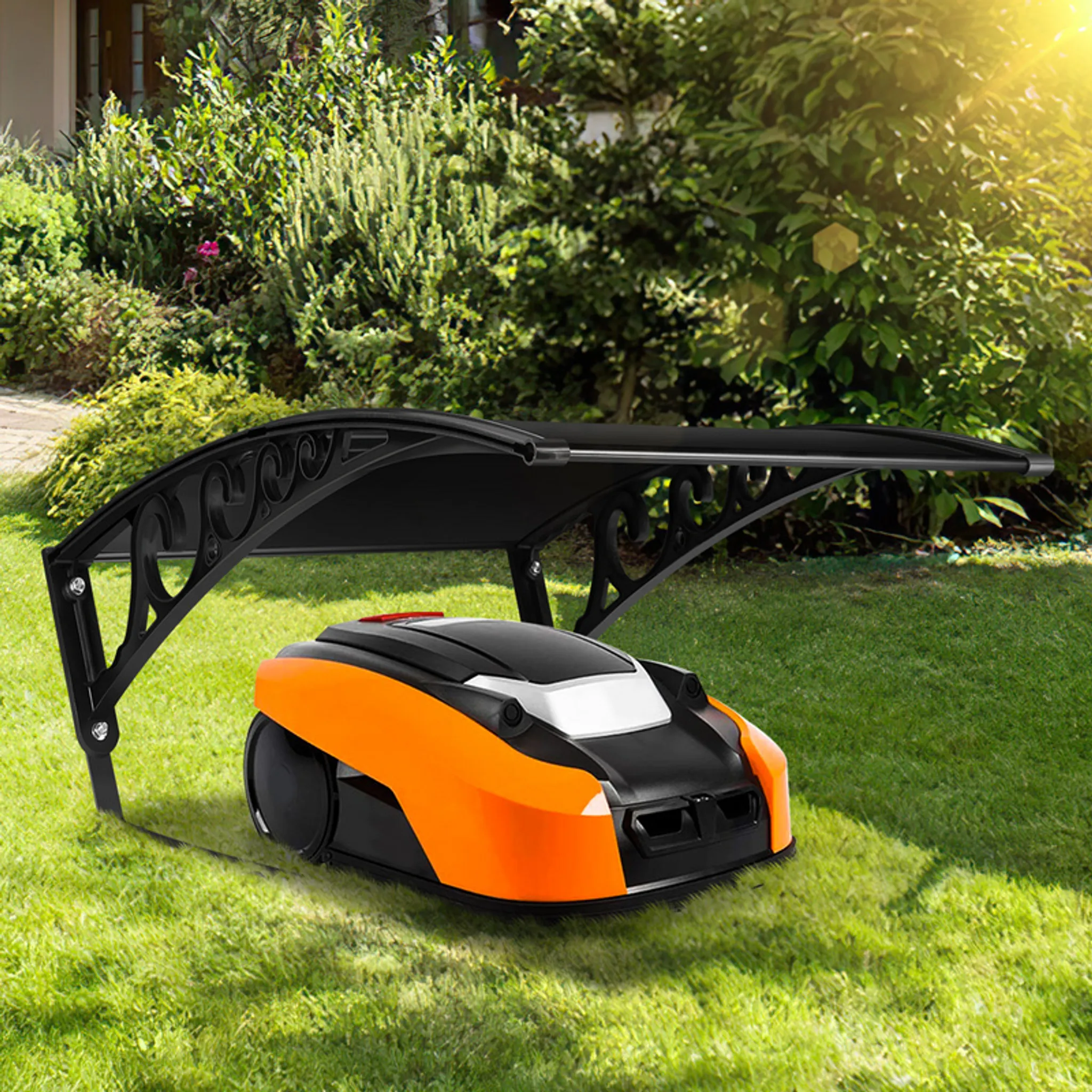Garage Für Mähroboter Rasenroboter | Stahl Garage Produktbild-Vorschau 2