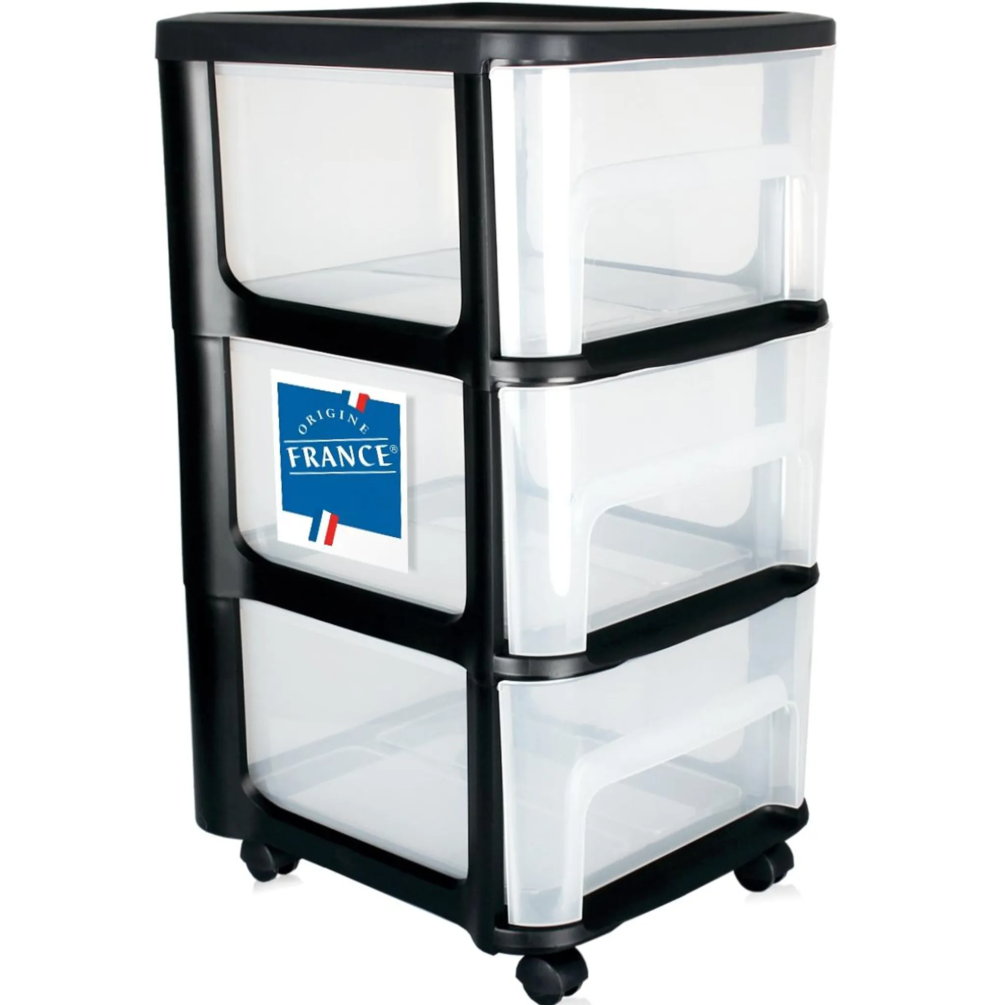 Rollcontainer Kunststoff 6-Etagen Schubladenschrank Aus Kunststoff – Rollcontainer Mit Rollen, 35x26x83,5 Cm, Blau-weiß, Für Büro, Kosmetik & Basteln