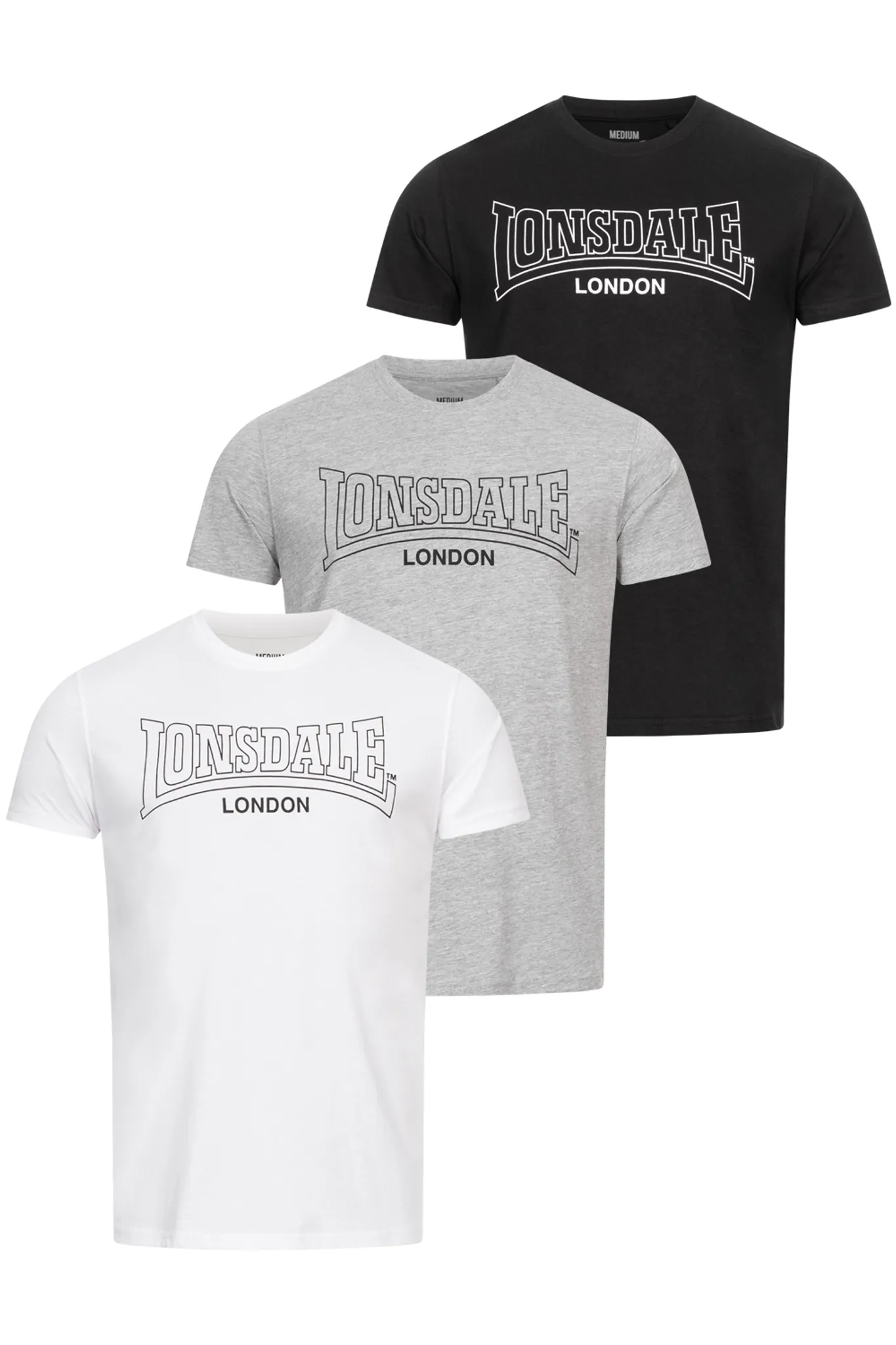 Lonsdale Herren T-Shirt Original, Farbe:black;Größe:S