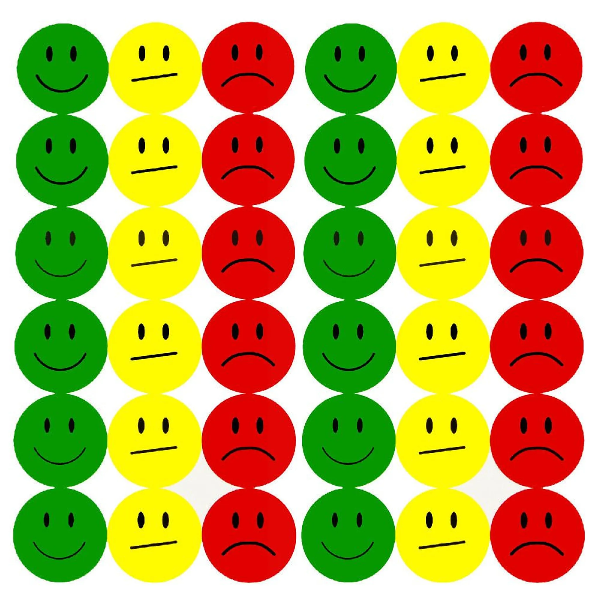 Aufkleber Smiley  verschiedene Farben - Aufkleber-Shop