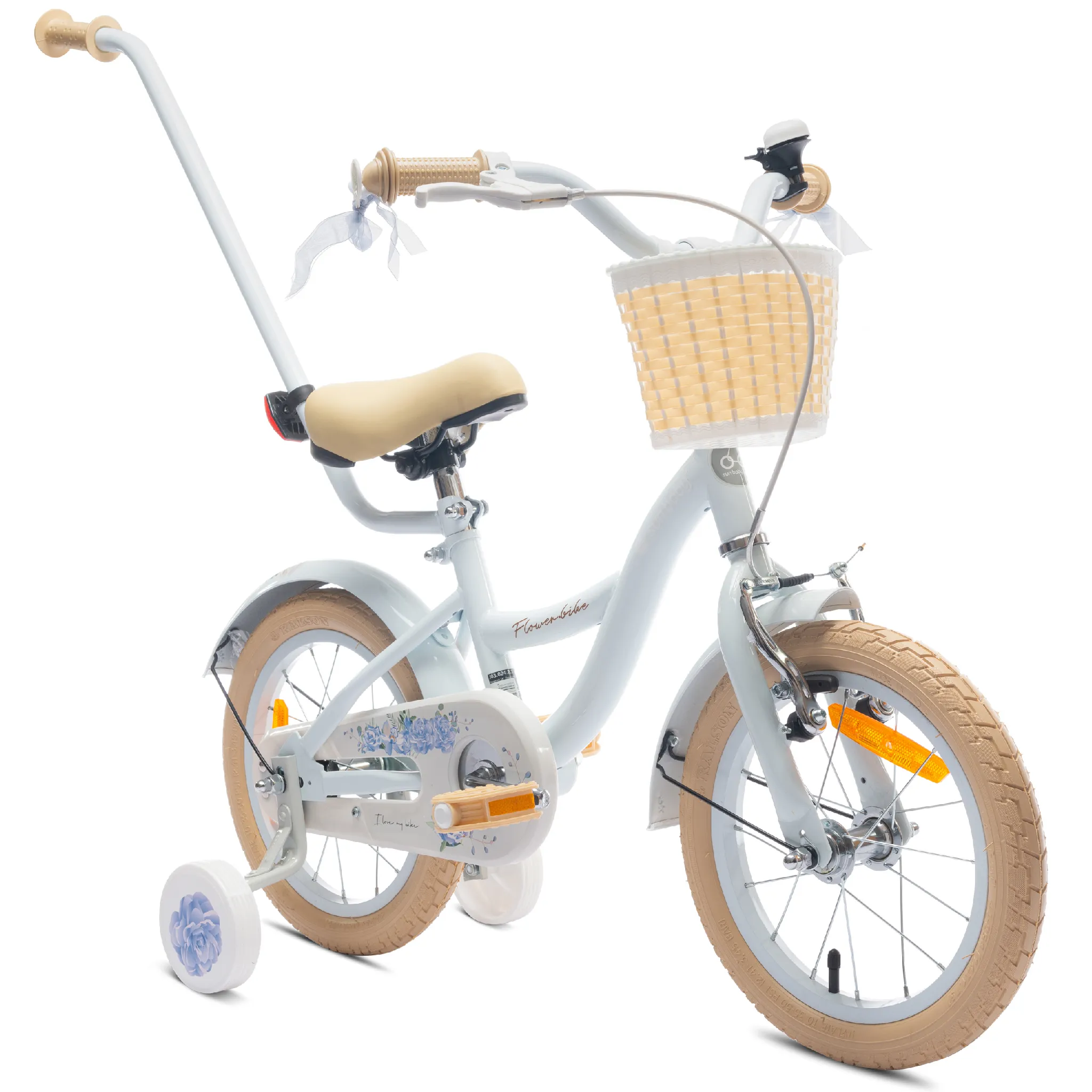 Vélo Enfant 14 Pouces – Acier Carbone, Freins Avant/arrière, Garde-boue, Pour Filles Et Garçons De 3 à 6 Ans
