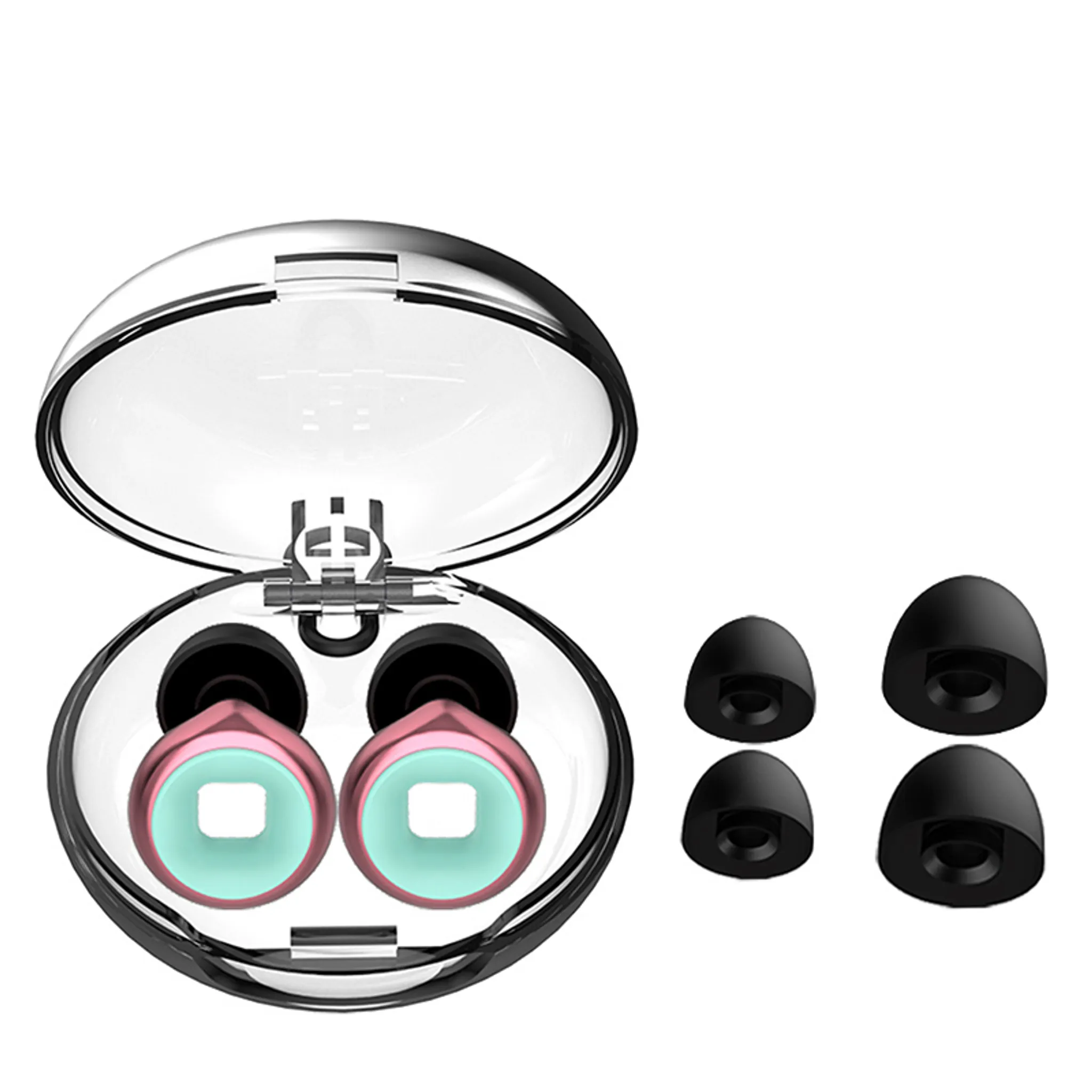 10 Tappi Per Orecchie In Silicone Morbido – Lavabili E Riutilizzabili, NRR 25dB, Per Dormire, Studio, Viaggio, Colori Blu E Arancione - 5