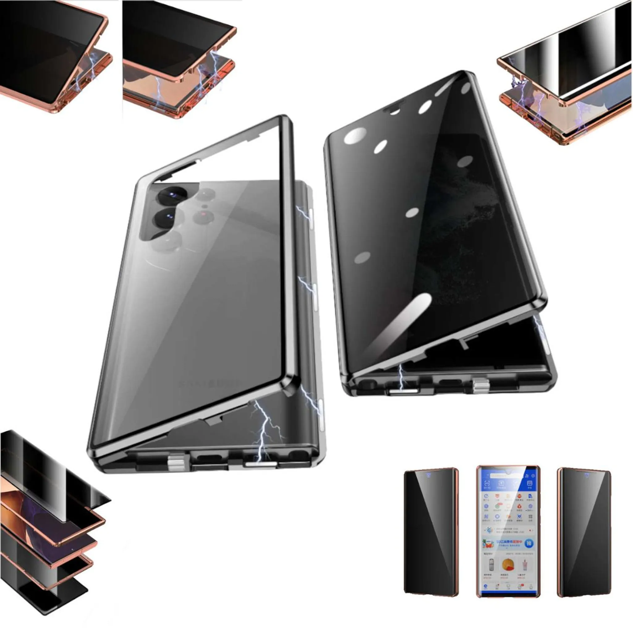 NALIA Klare 360 Grad Hybrid Hülle, Full Cover, Samsung, Galaxy S24